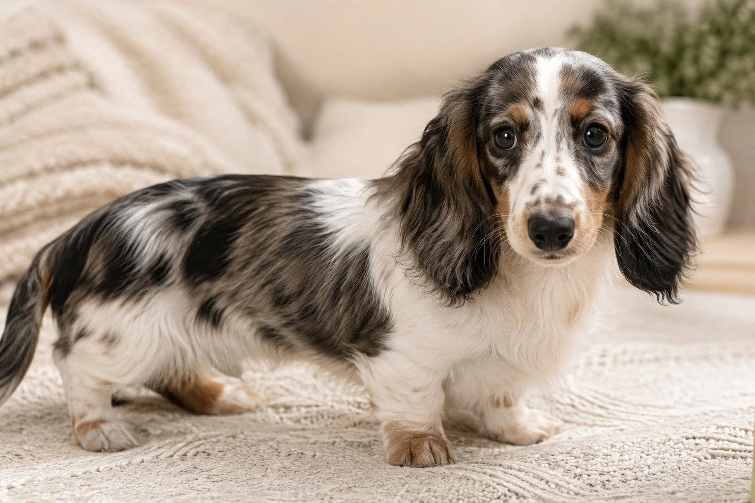 Piebald puppy dachshunds in greenville, sc