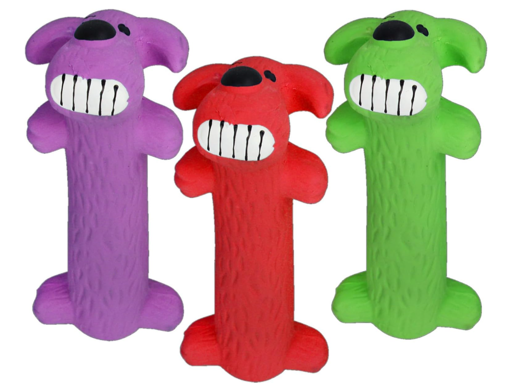 Loofa Latex Dog Toy - Squeaky Toy
