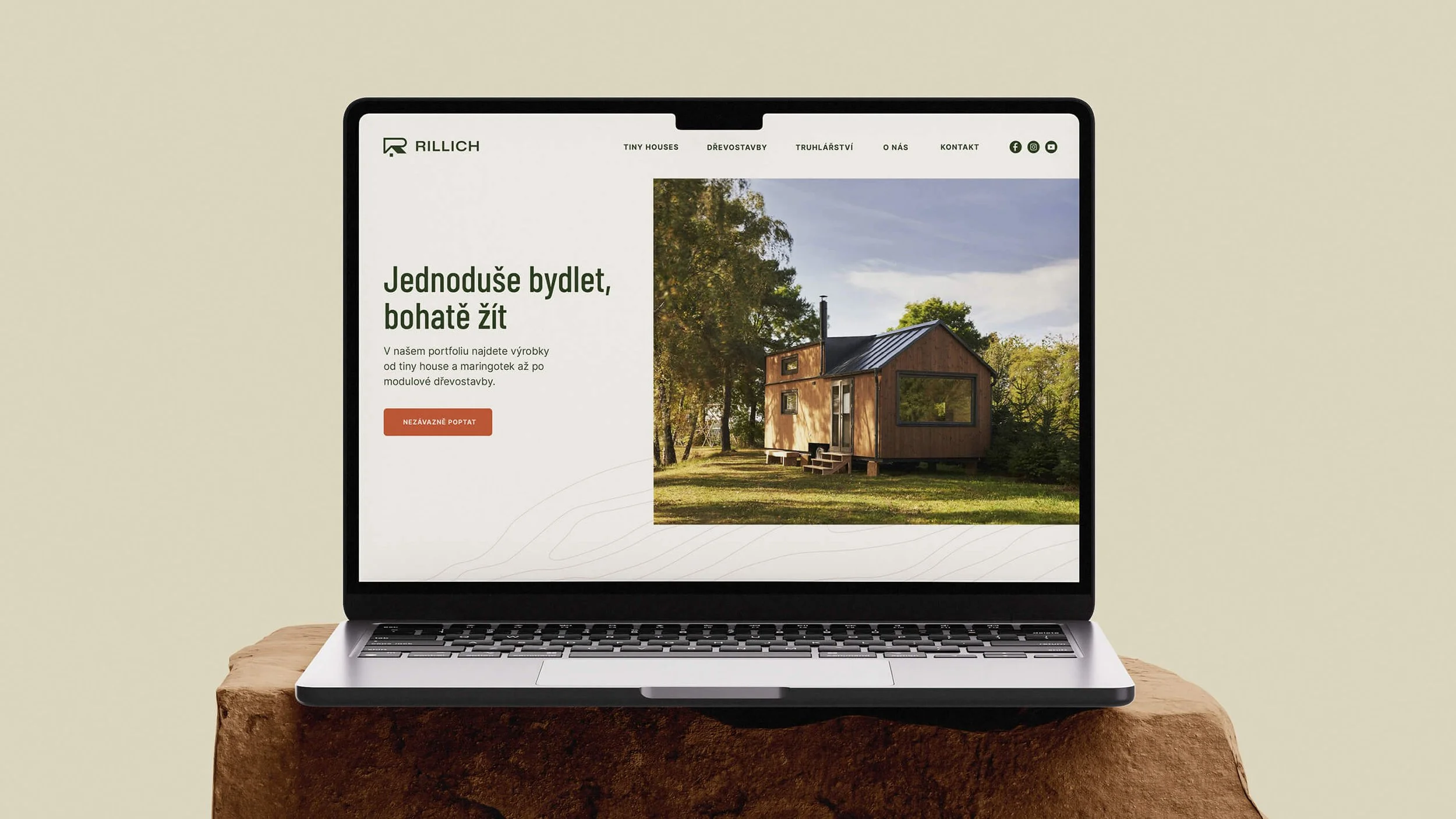 Návrh webu pro značku Rillich.