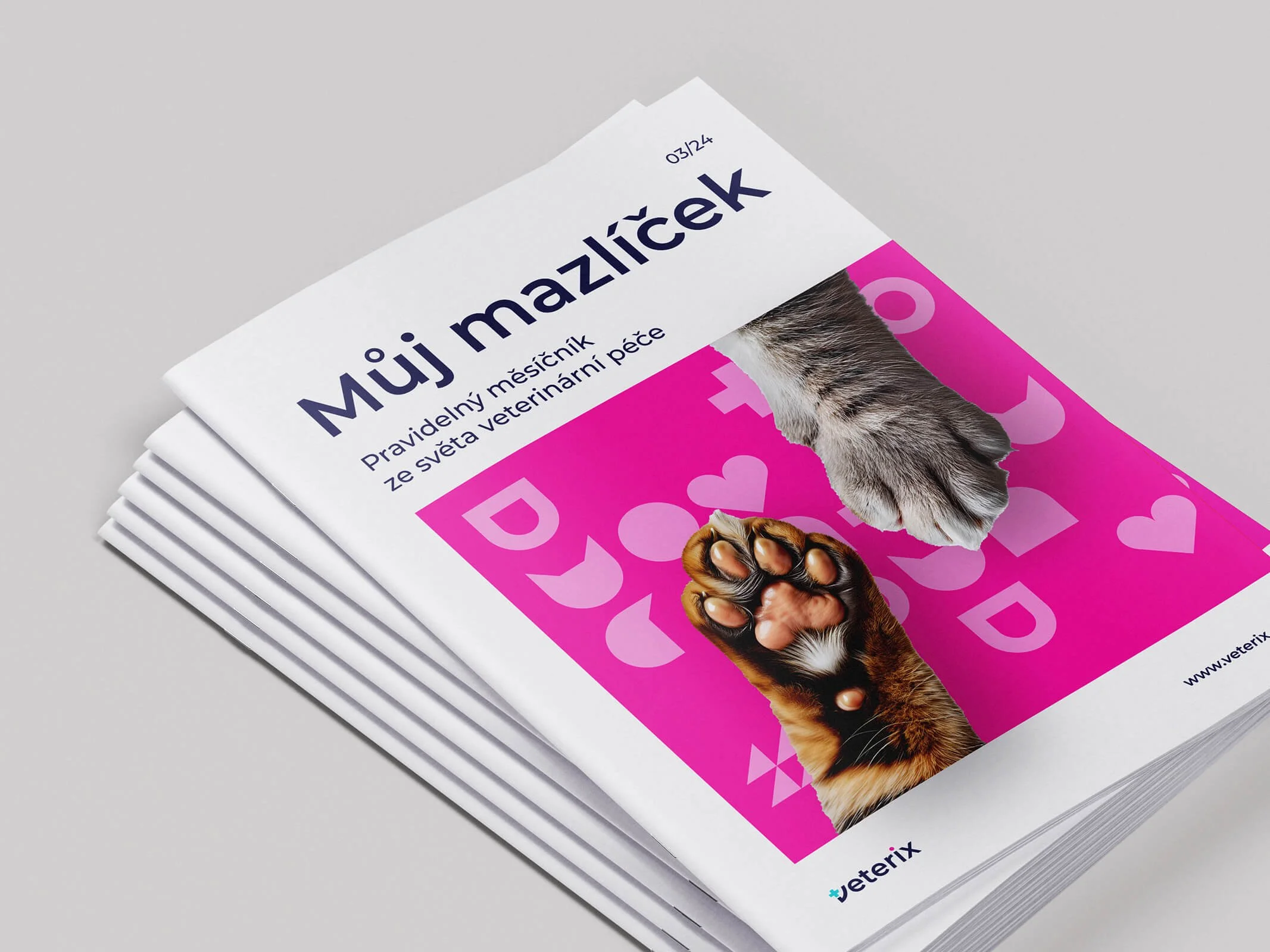 Časopis ze světa veterinární péče Veterix.