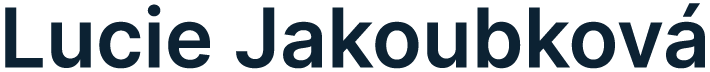 Lucie Jakoubková