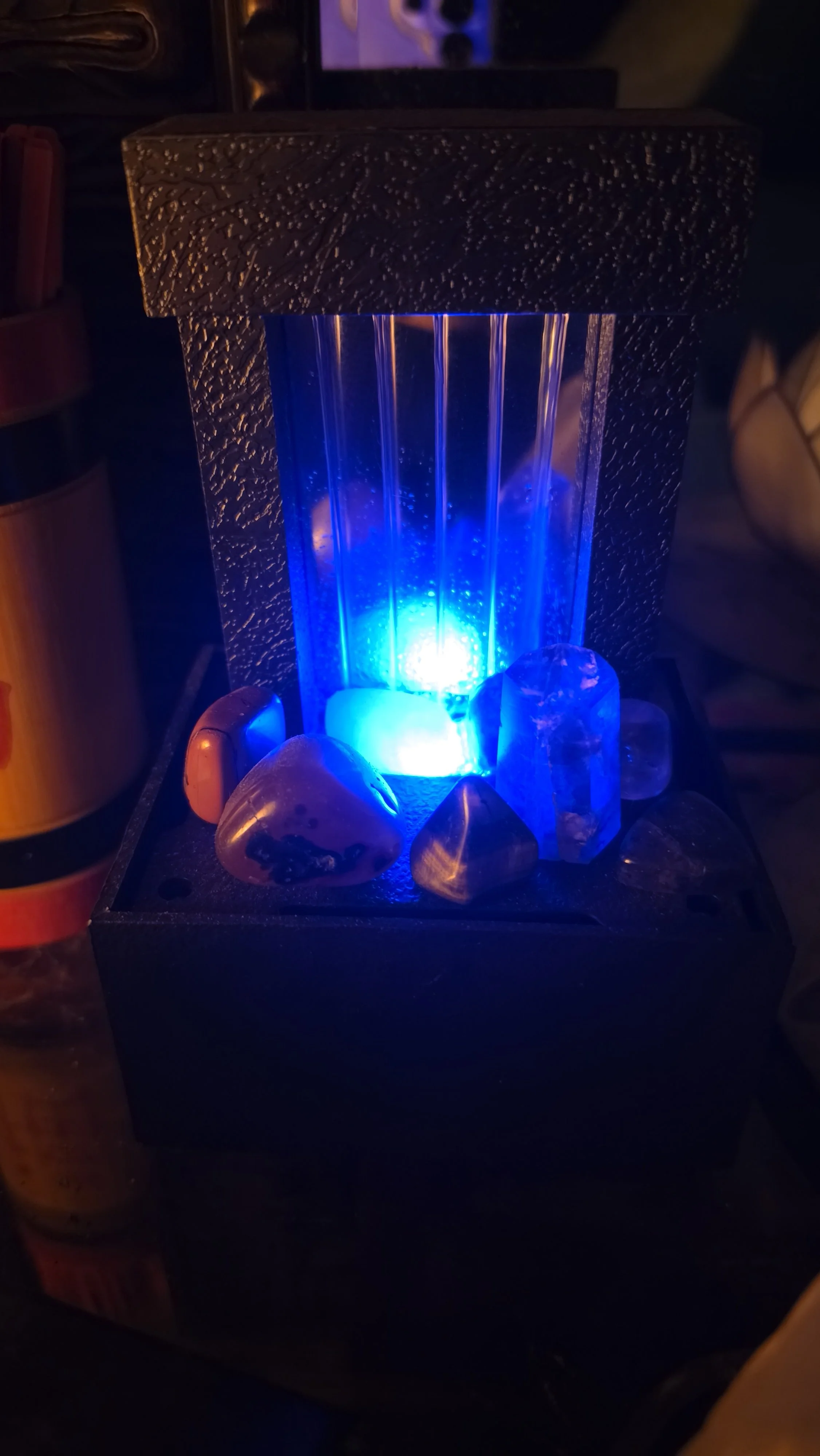 Blue Light Portable Peace Fountain