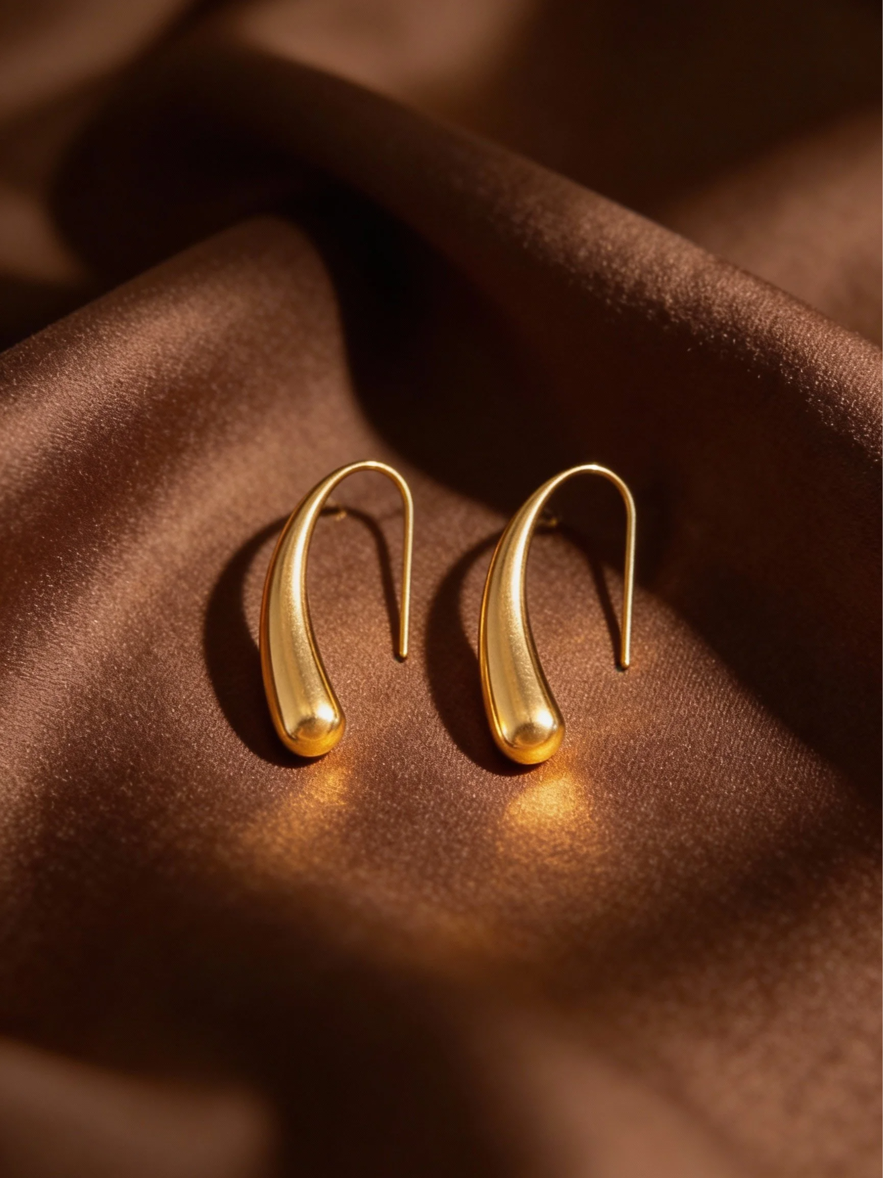 Tear Drop Hook Earrings