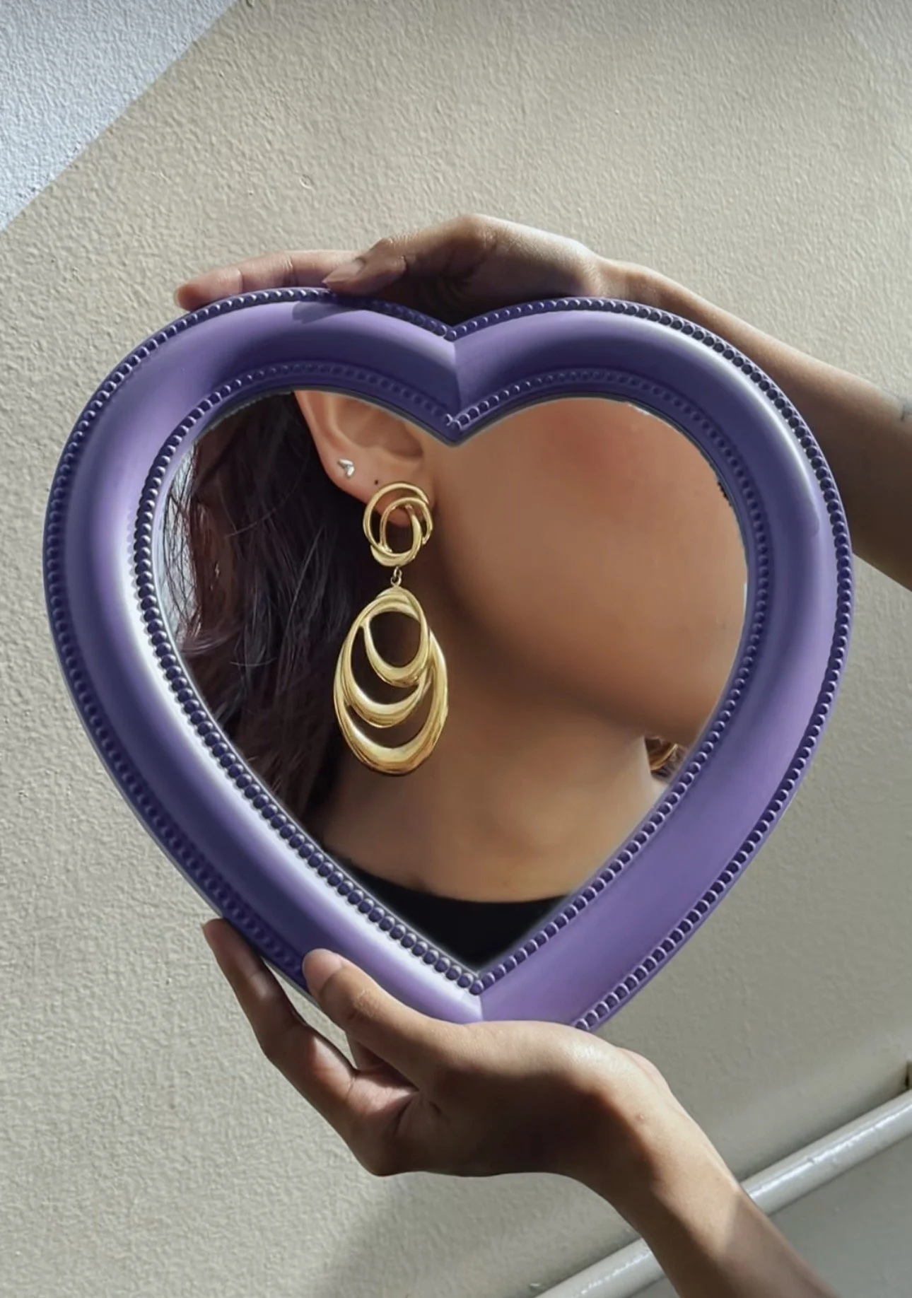 Golden Ripple Dangle Earrings