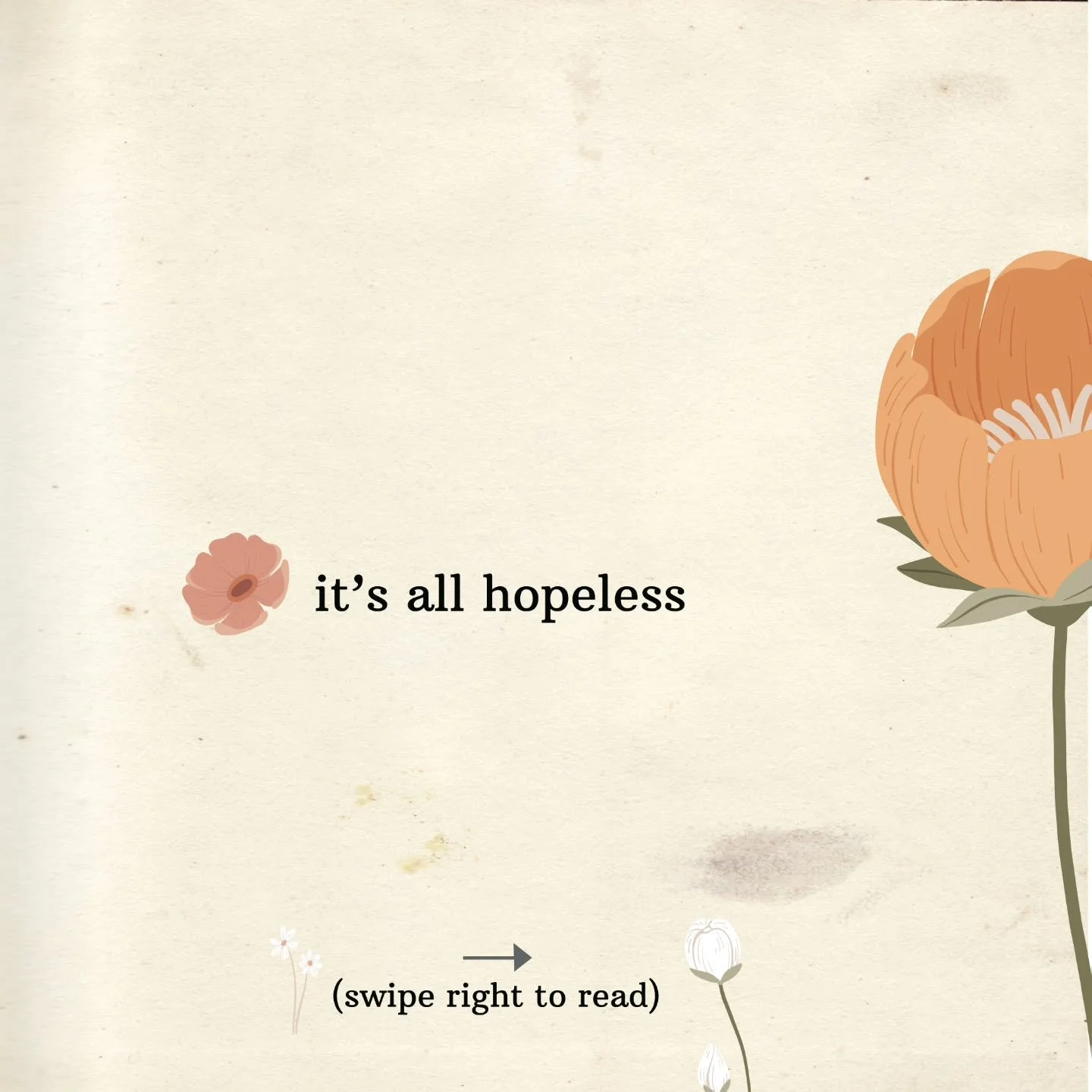 What gives you hope? In 2021, I wrote this reverse poem. In 2025, I spoke to you about it in Algorithm Bait. Here is its original form. Swipe right for one version, swipe left for another. 

Hope in a time of hopelessness feels more necessary than ev
