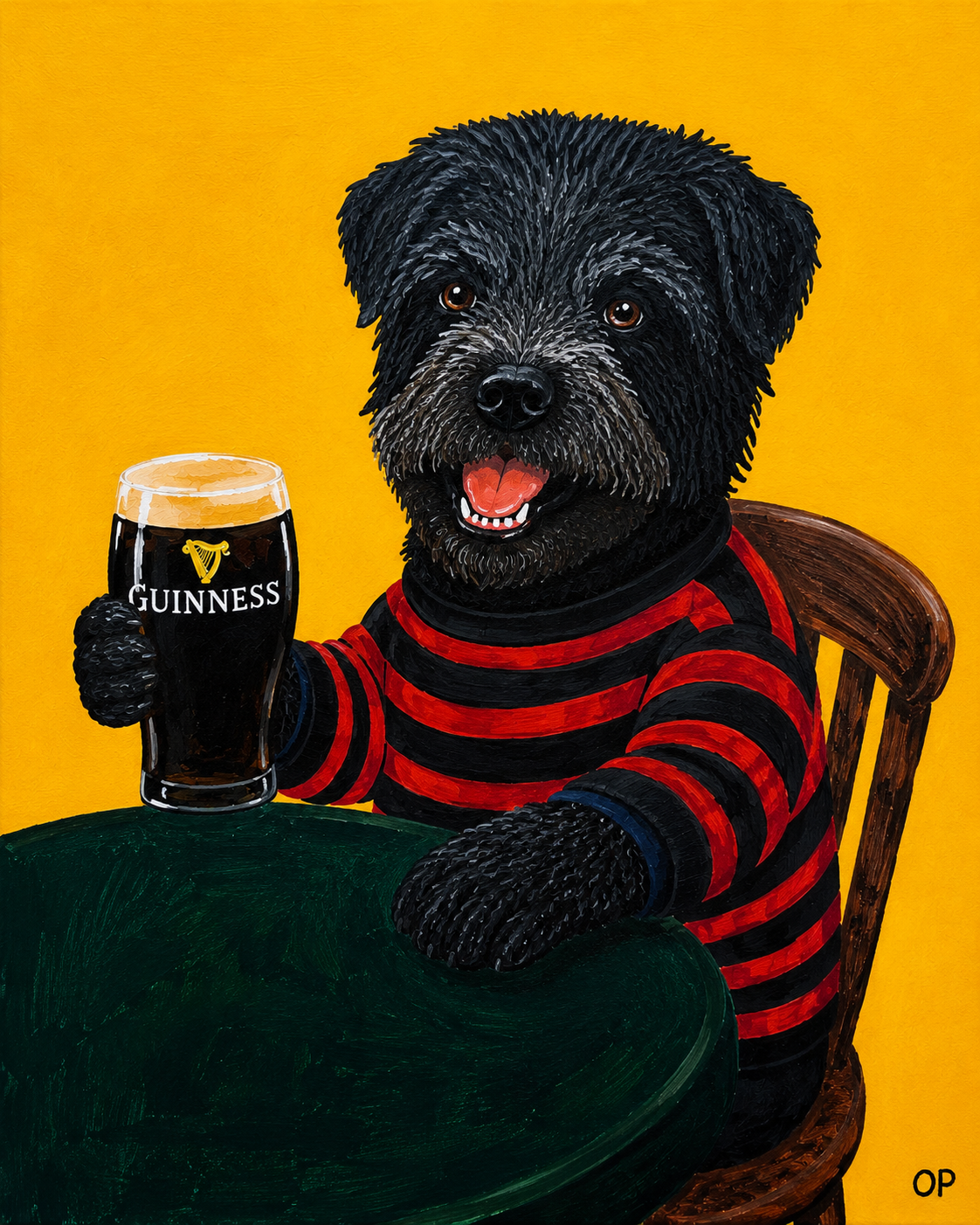 terrier and a guinness