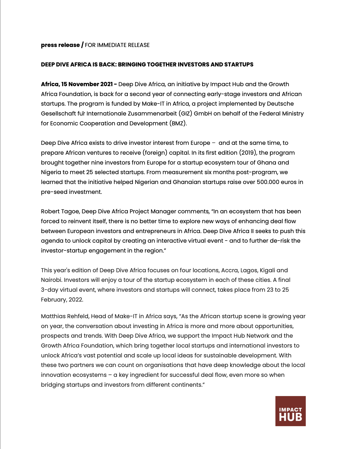 Access full press release