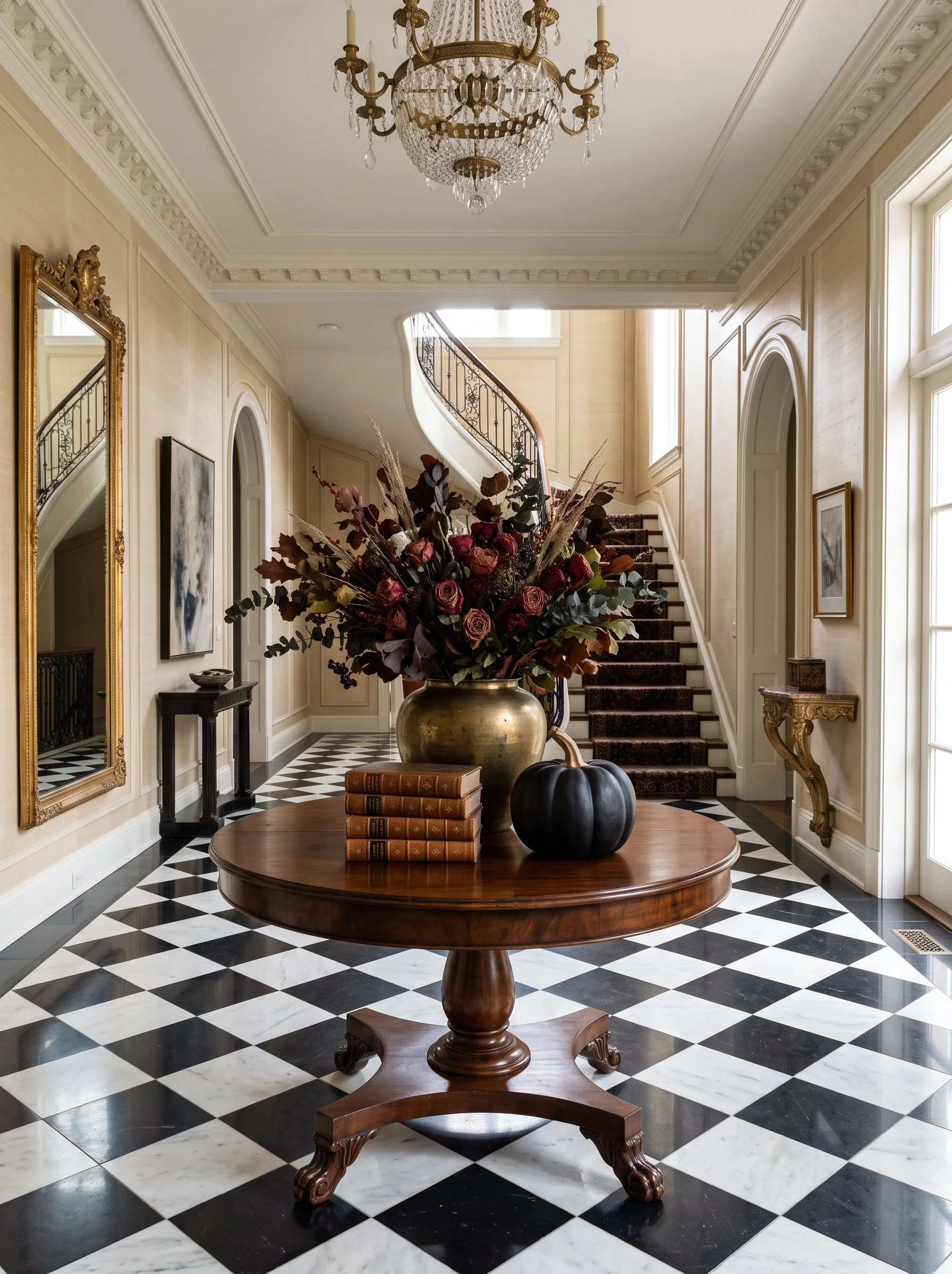 Dark Academia Fall Decor Ideas Entry Hall