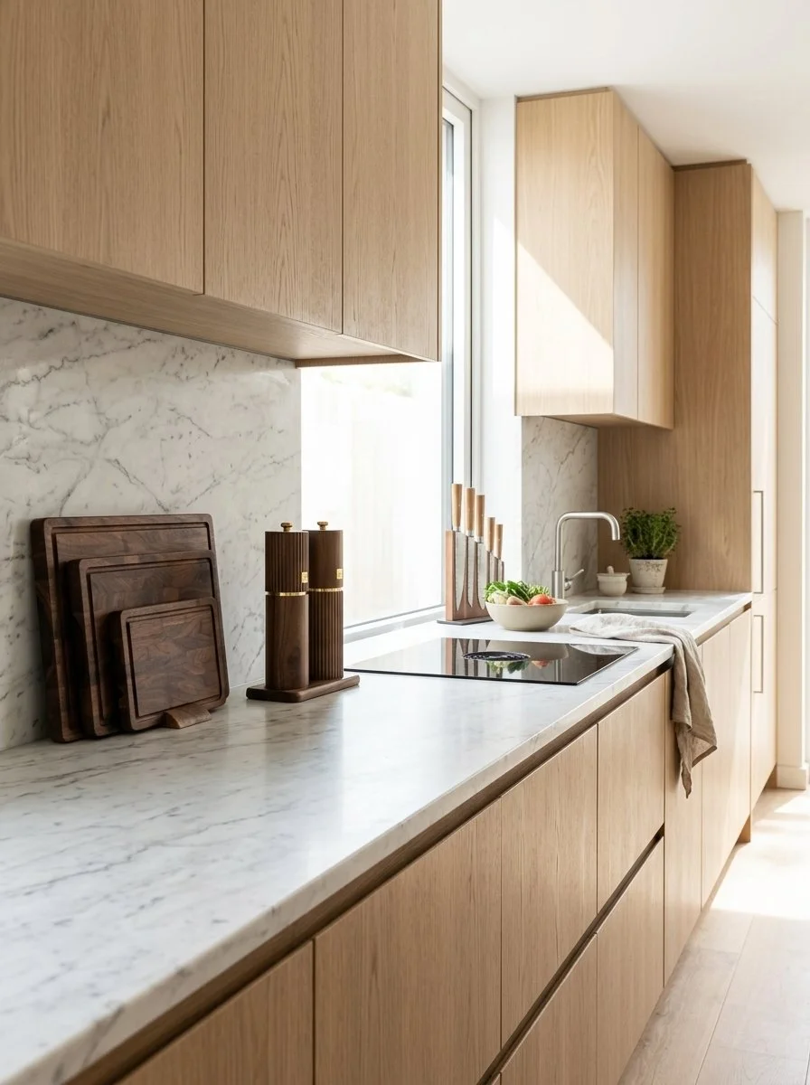 Neat organized kitchen with selected home cook gift ideas