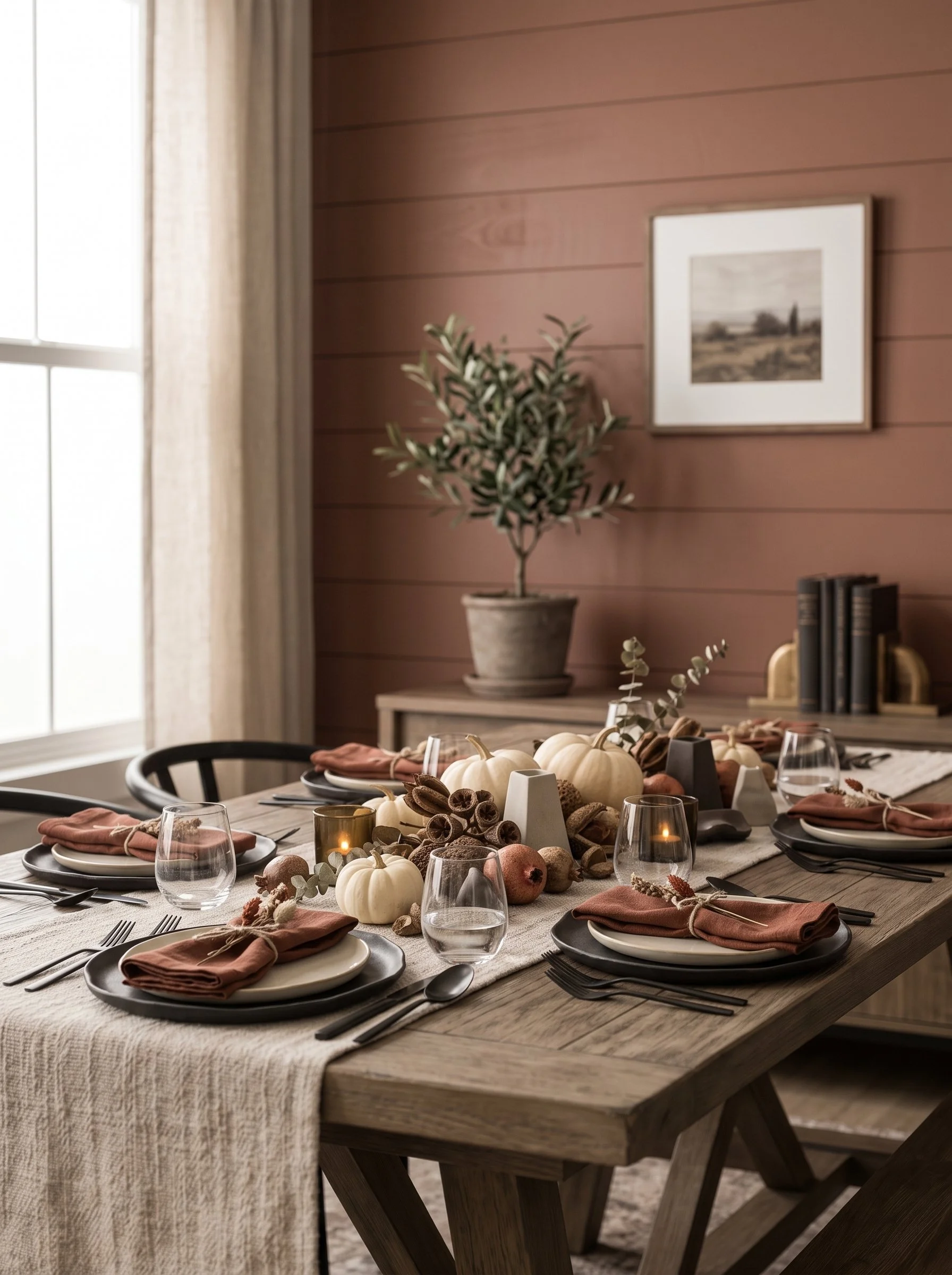 Modern Farmhouse Fall Decor Dining Table