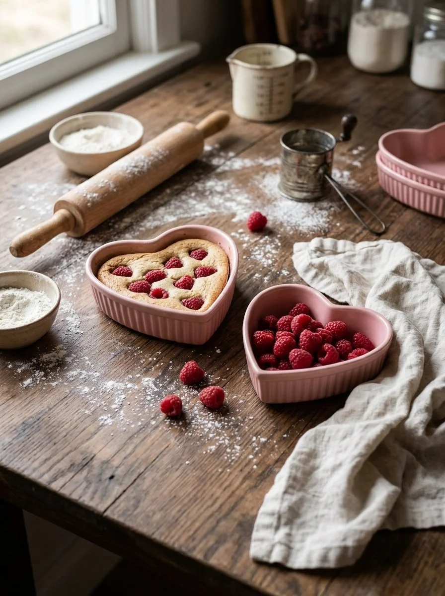 Christmas Gifts for Bakers Heart Shaped Ramekens