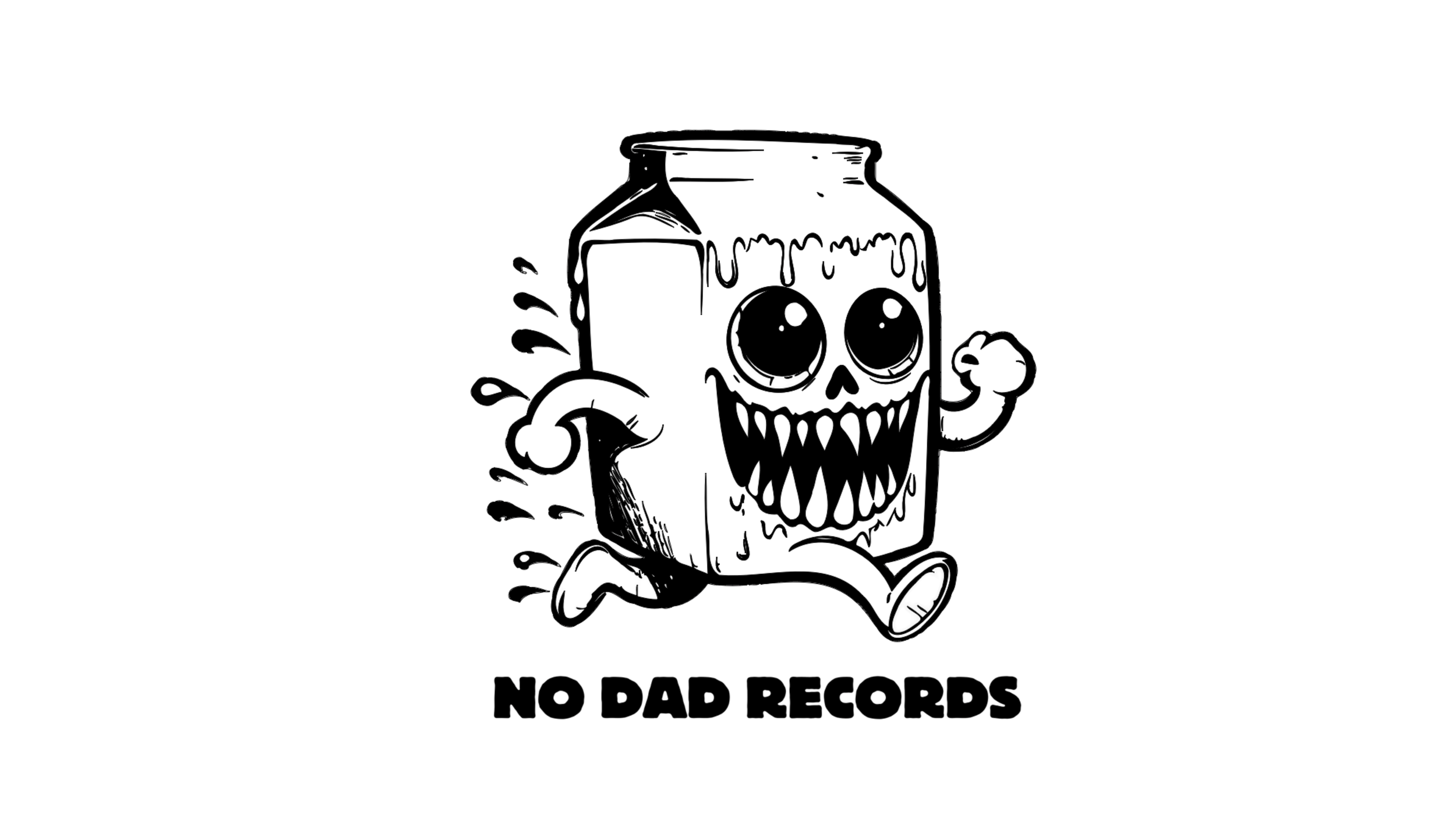 Black outline drawing of a skull with a knife in its mouth, surrounded by herbs and flowers, with the text "No Hope" beneath it.