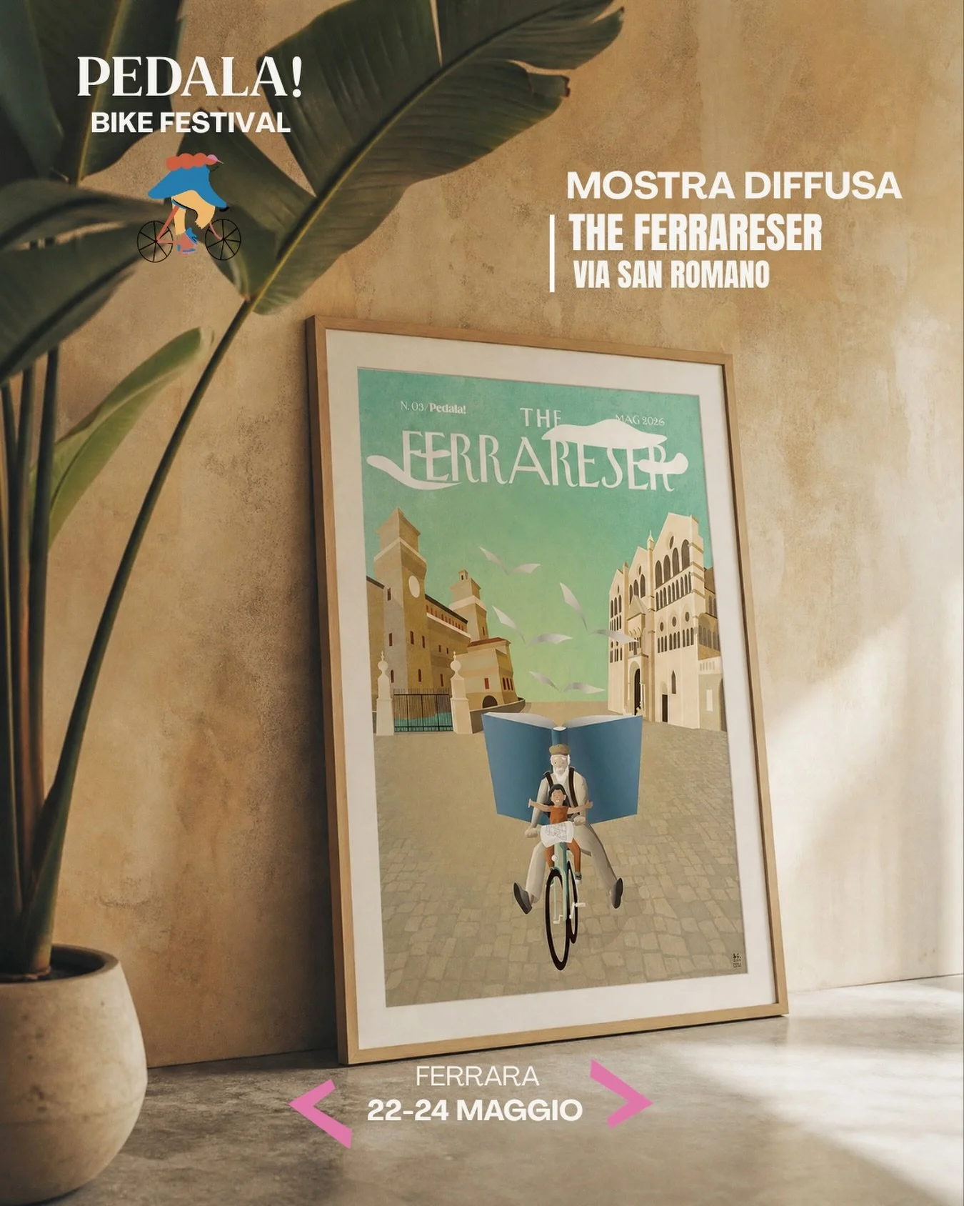 Il festival si fa arte diffusa: @theferrareser colora il centro citt&agrave;! 🎨🚲

Il racconto visivo di PEDALA! continua a invadere le vie storiche di Ferrara. In occasione del festival, il collettivo Ferrareser ha dato vita a un progetto artistico