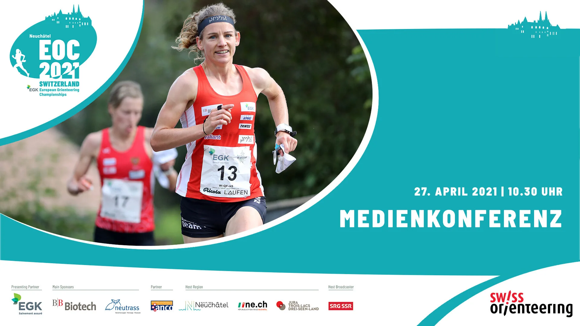 Medienkonferenz EGK Orientierungslauf EM 2021 in Neuchâtel