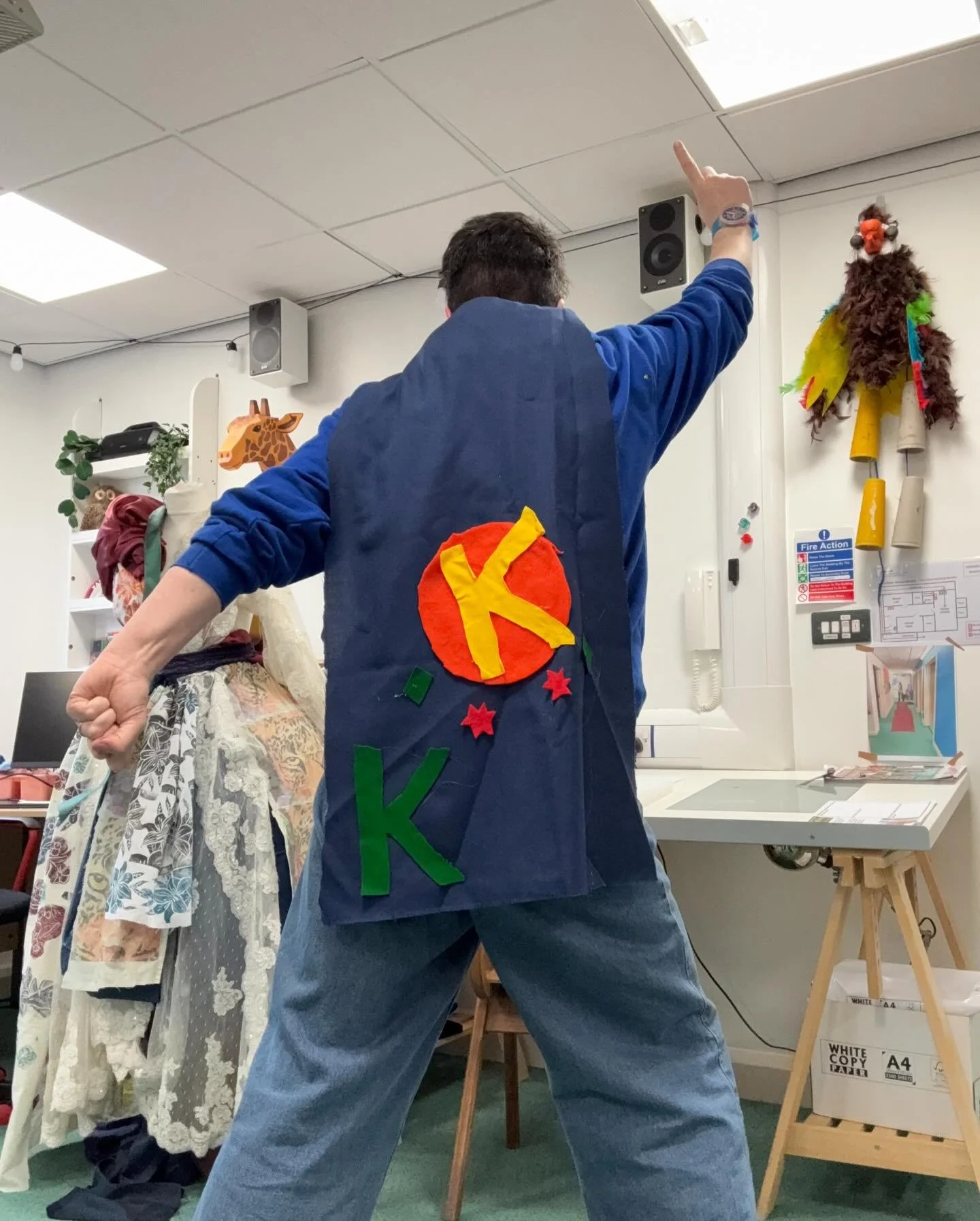 I have a job I love.

Working with young people is fun, creative, exhausting, brilliant. Today I was a super hero! 
It&rsquo;s being their cheerleader. Their listener. The one who says, &ldquo;I believe in you,&rdquo; even when they don&rsquo;t belie