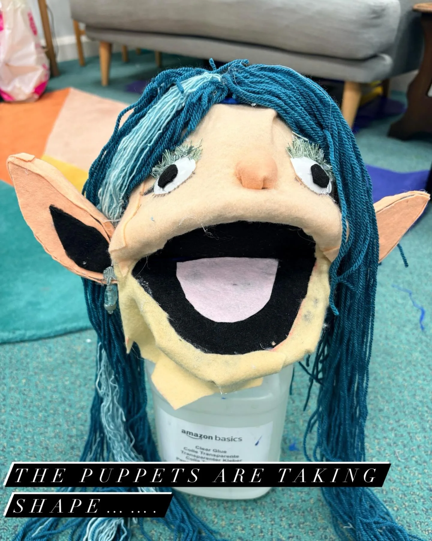 From random scraps to living, breathing characters! 🎬✨ Tonight&rsquo;s puppet-making workshop was brilliant and full of fun. The studio is covered in so much hair (wool) Bodies are built, arms are ready to be added, and they already have so much per
