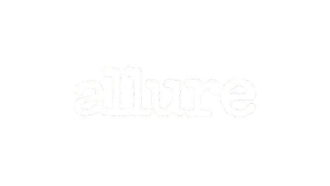 Allure logo in white text on a black background