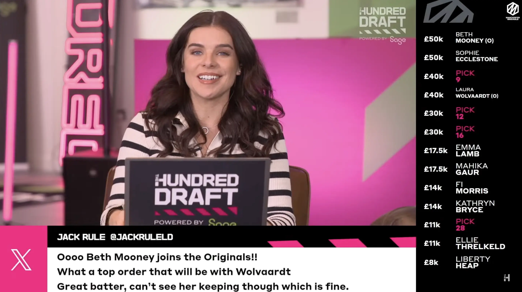 ECB | The Hundred - Live Stream Draft