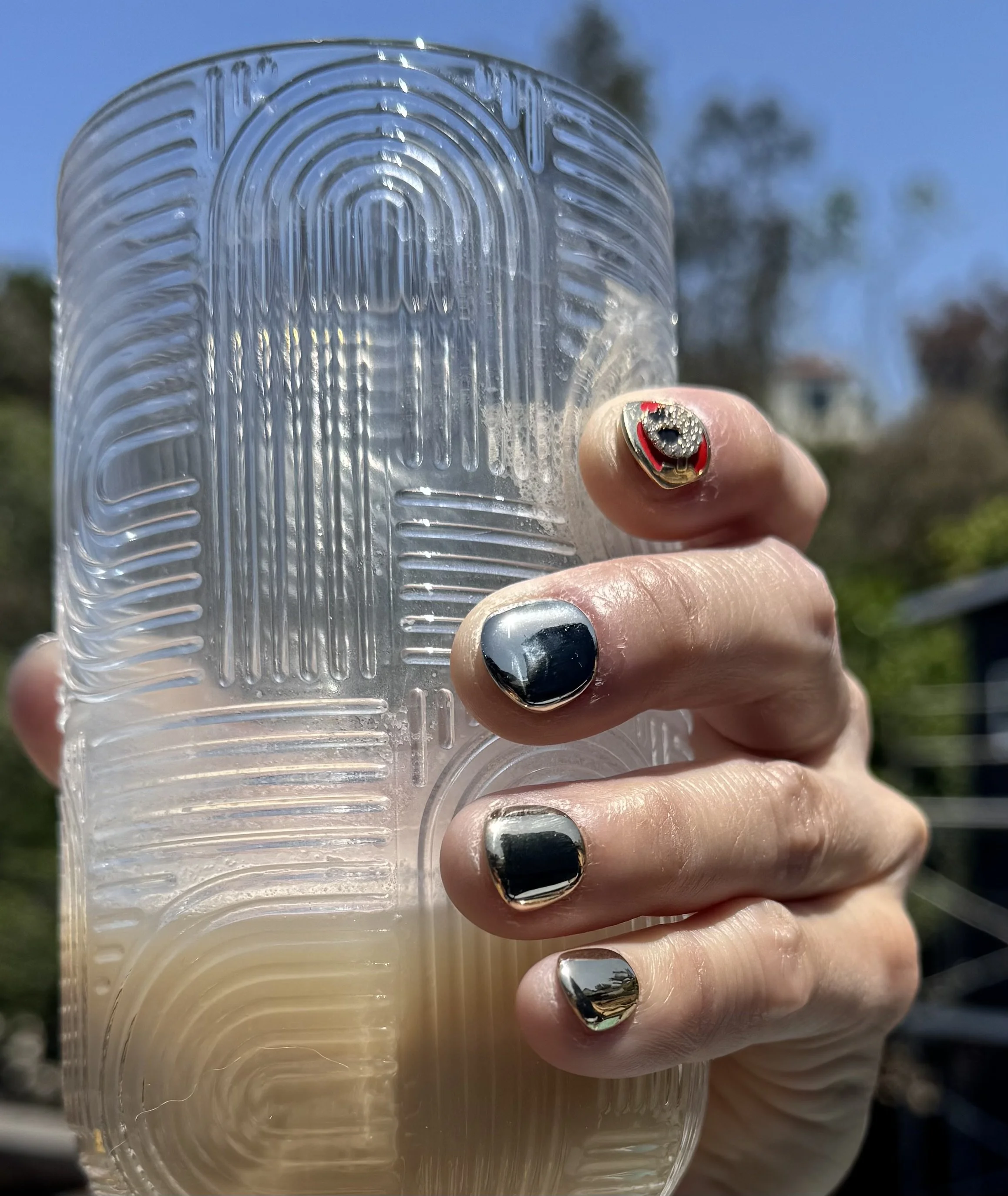 Single 14k Gold Short Nail