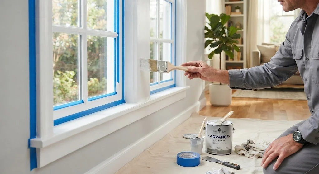   How to properly prep and paint interior window frames