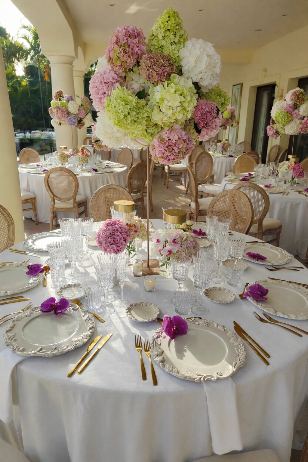 Flower decoration for an exclusive event in Marbella