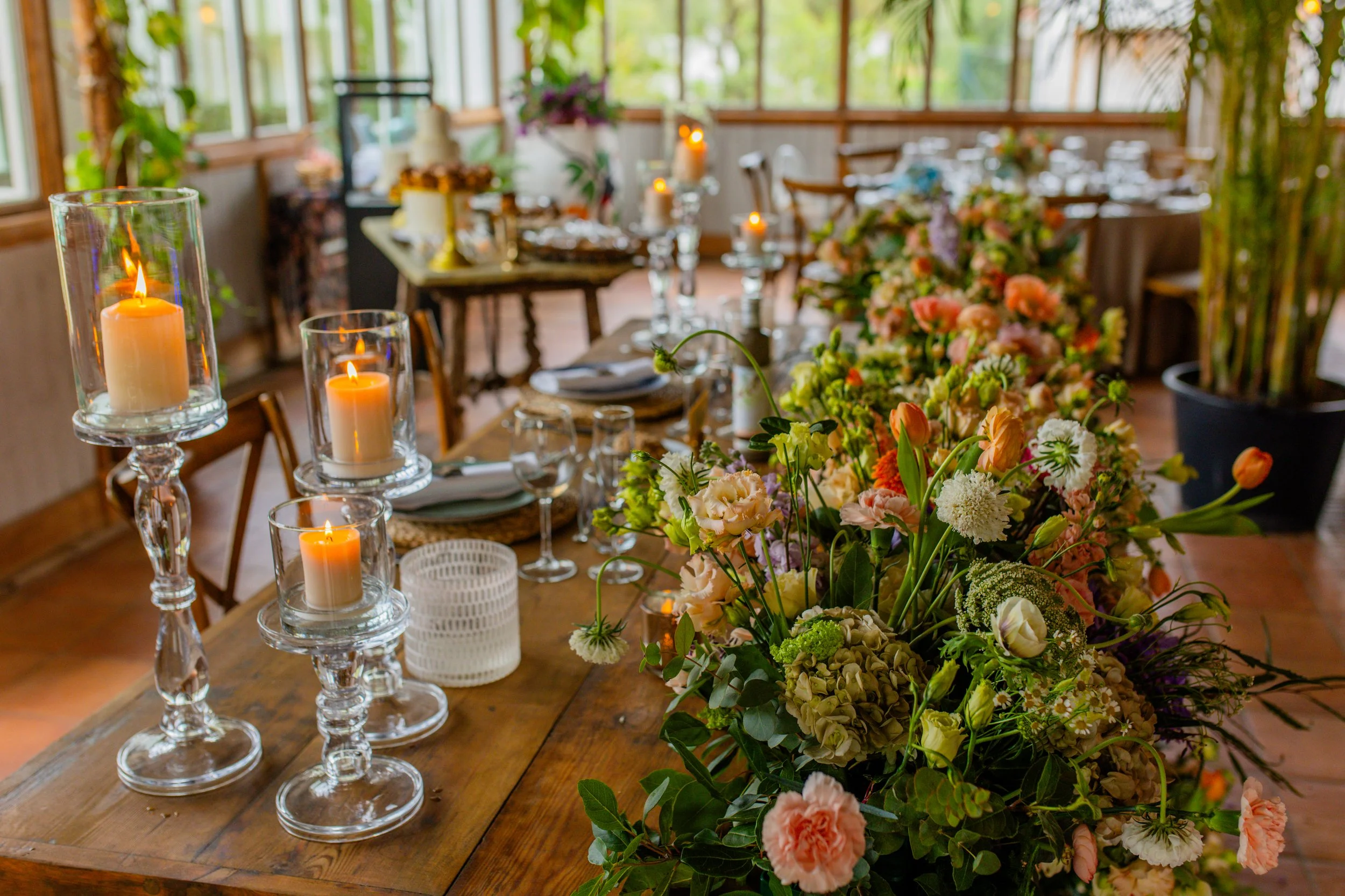 Top table designed by Anita Spain