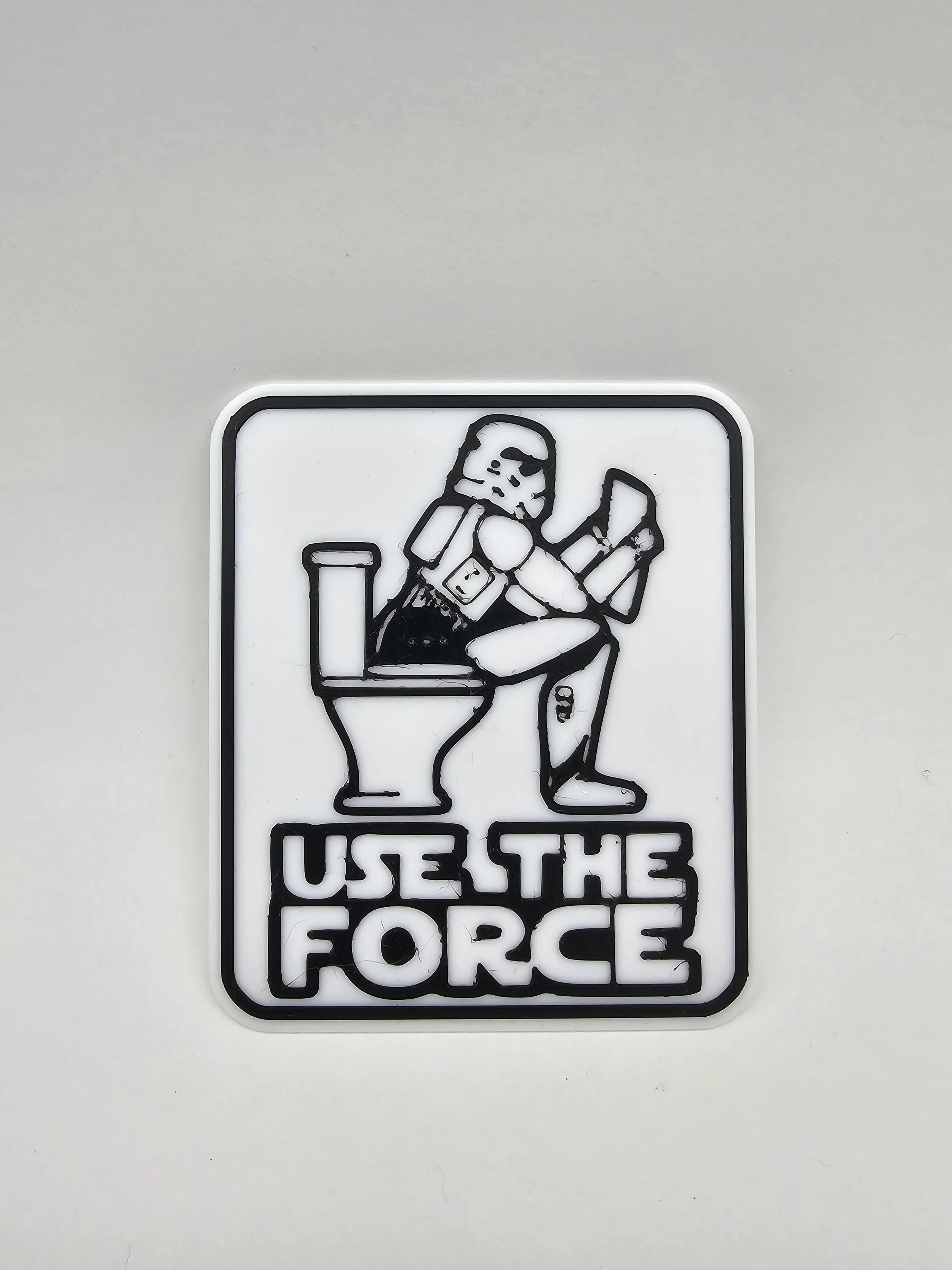Use The Force Toilet Sign