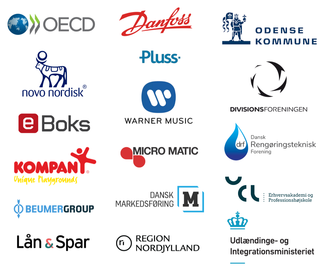 Christian Byrge har holdt foredrag og kurser hos blandt andet Novo Nordisk, Warner Music, Kompan, OECD, Danfoss og mange flere.