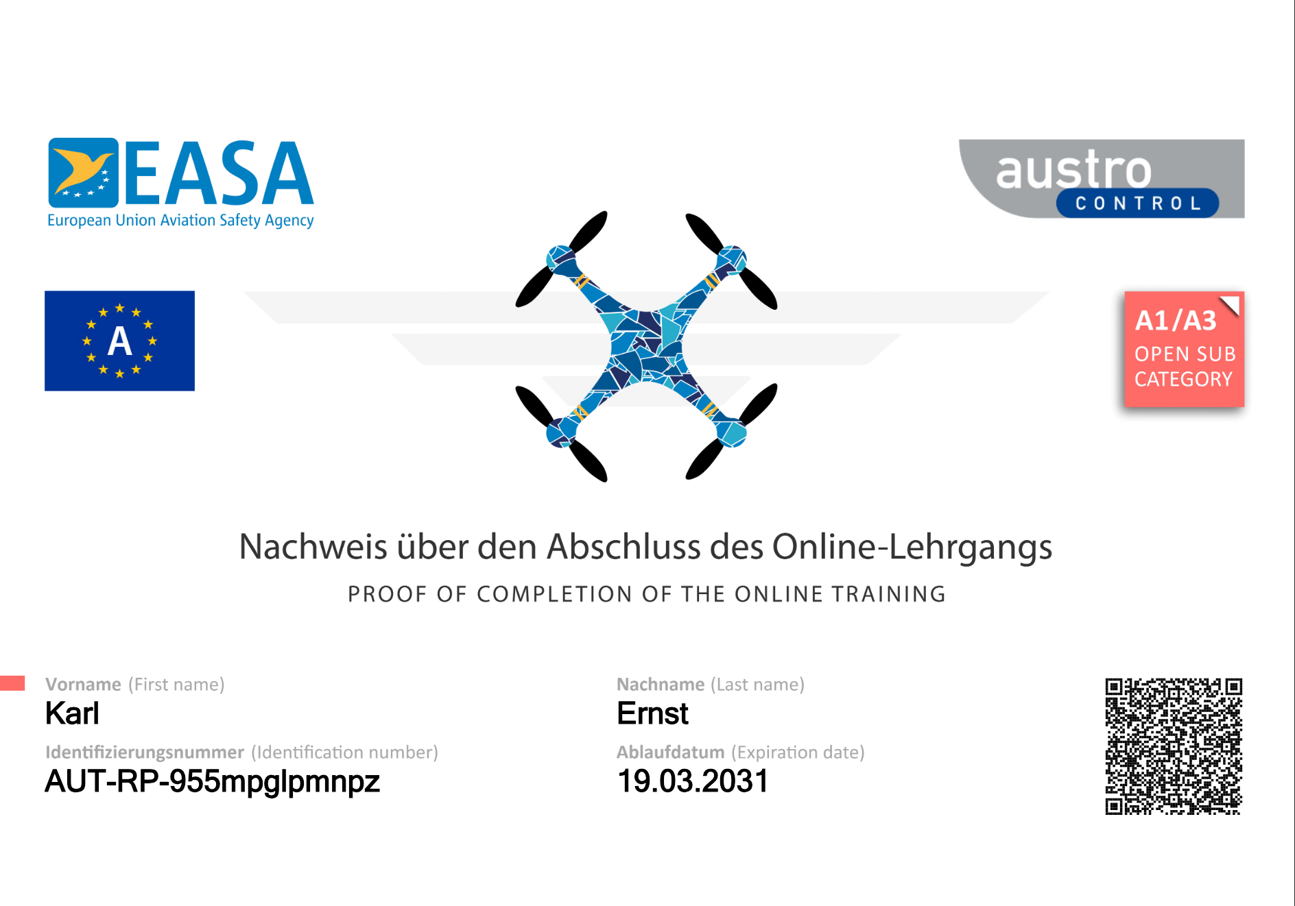 Drohnenführerschein, Kompetenz, Drohne, Erlaubnis