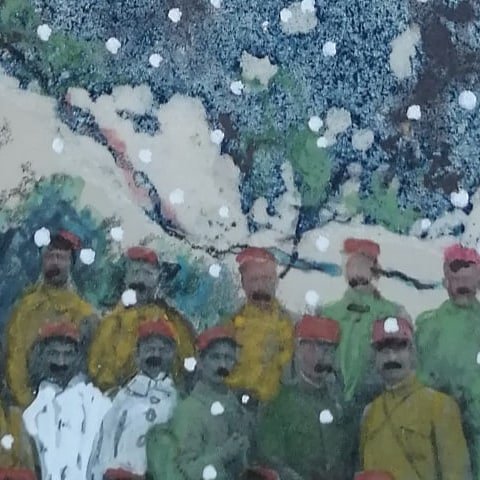  Agnès Vandermarcq, collage (détail), 2020 