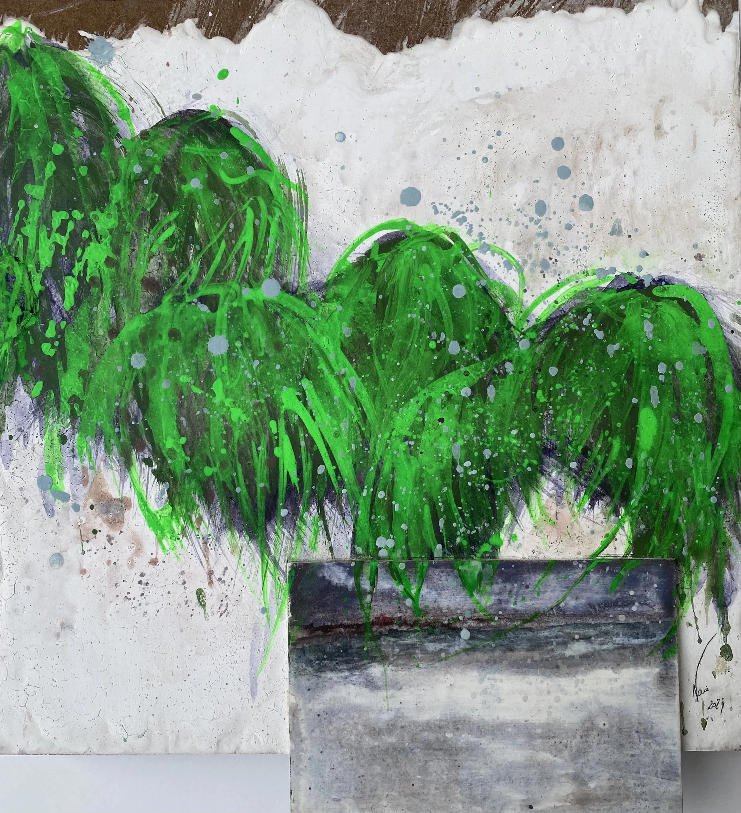  Agnès Vandermarcq 3, tempera, 30,5 x 30,5 cm, 2024 