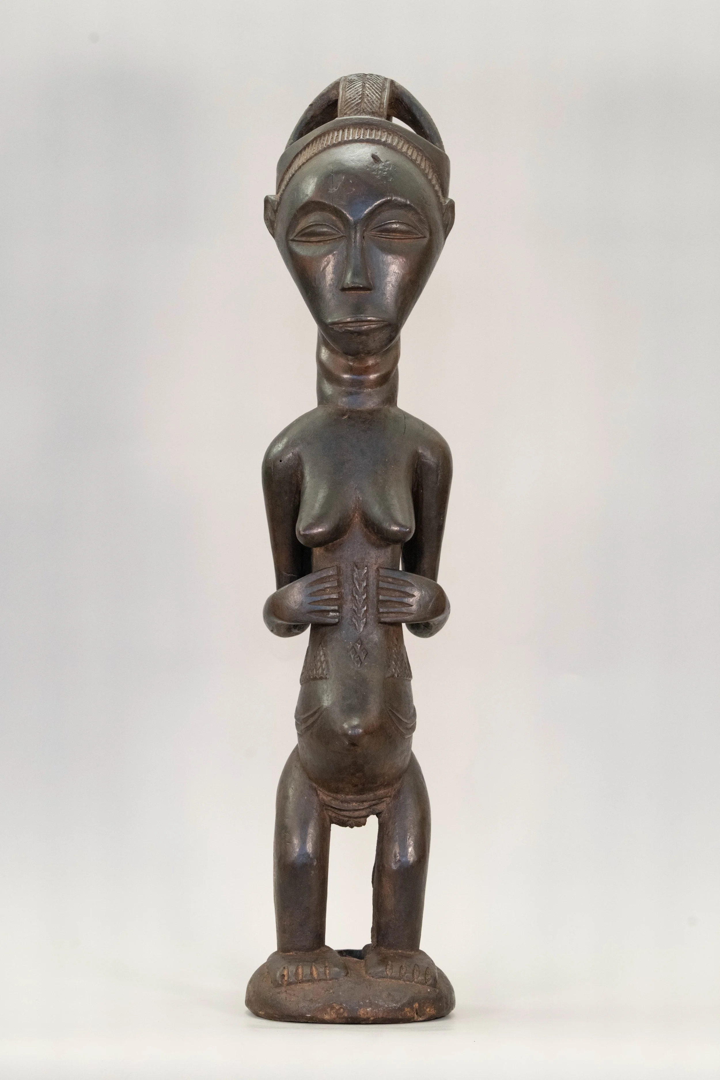 Luba Female Figure (Power / Fertility), Democratic Republic of the Congo
