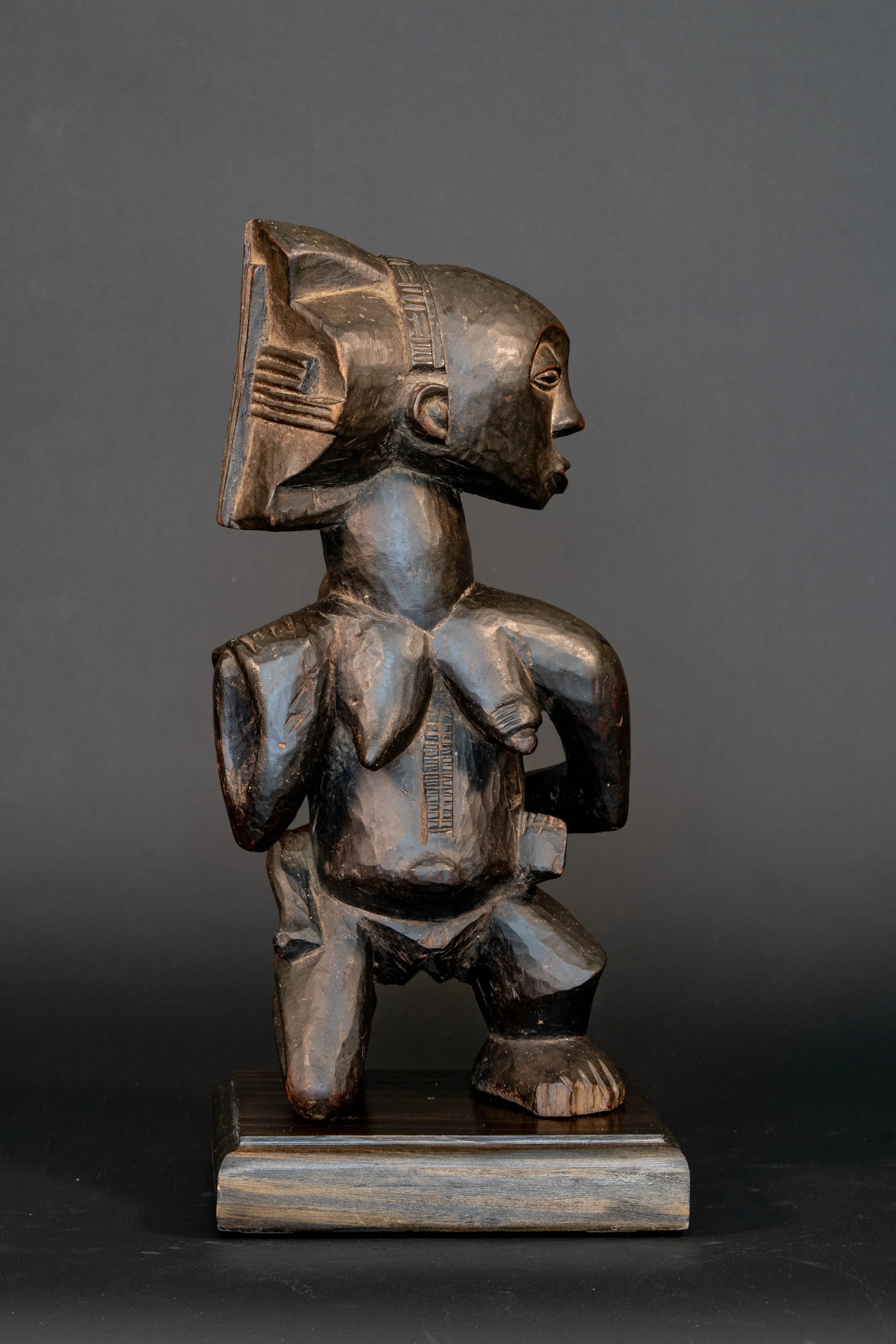 Luba Mother & Child Figure, Democratic Republic of the Congo