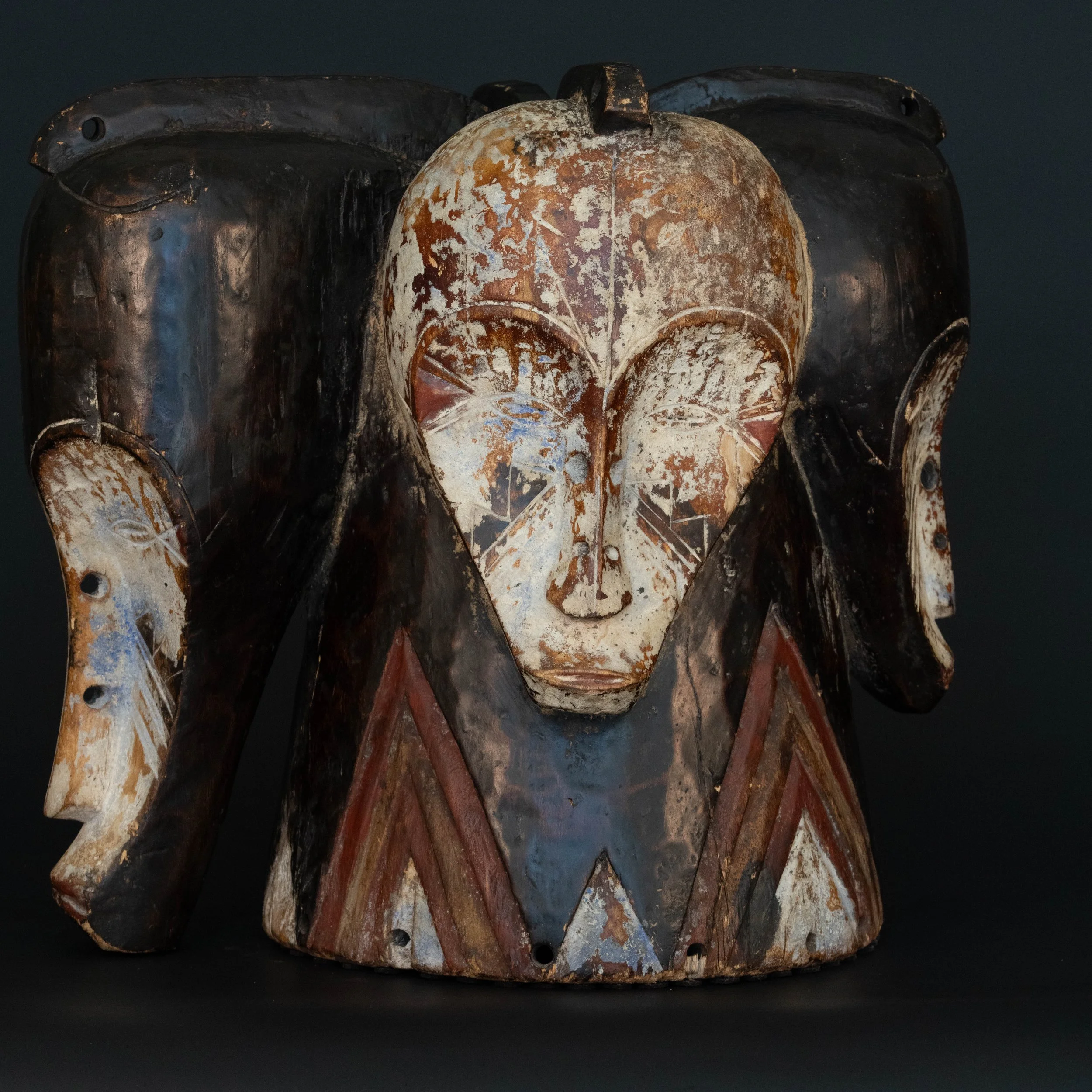 Fang Four-Faced Helmet Mask (Ngontang Type), Gabon / Cameroon