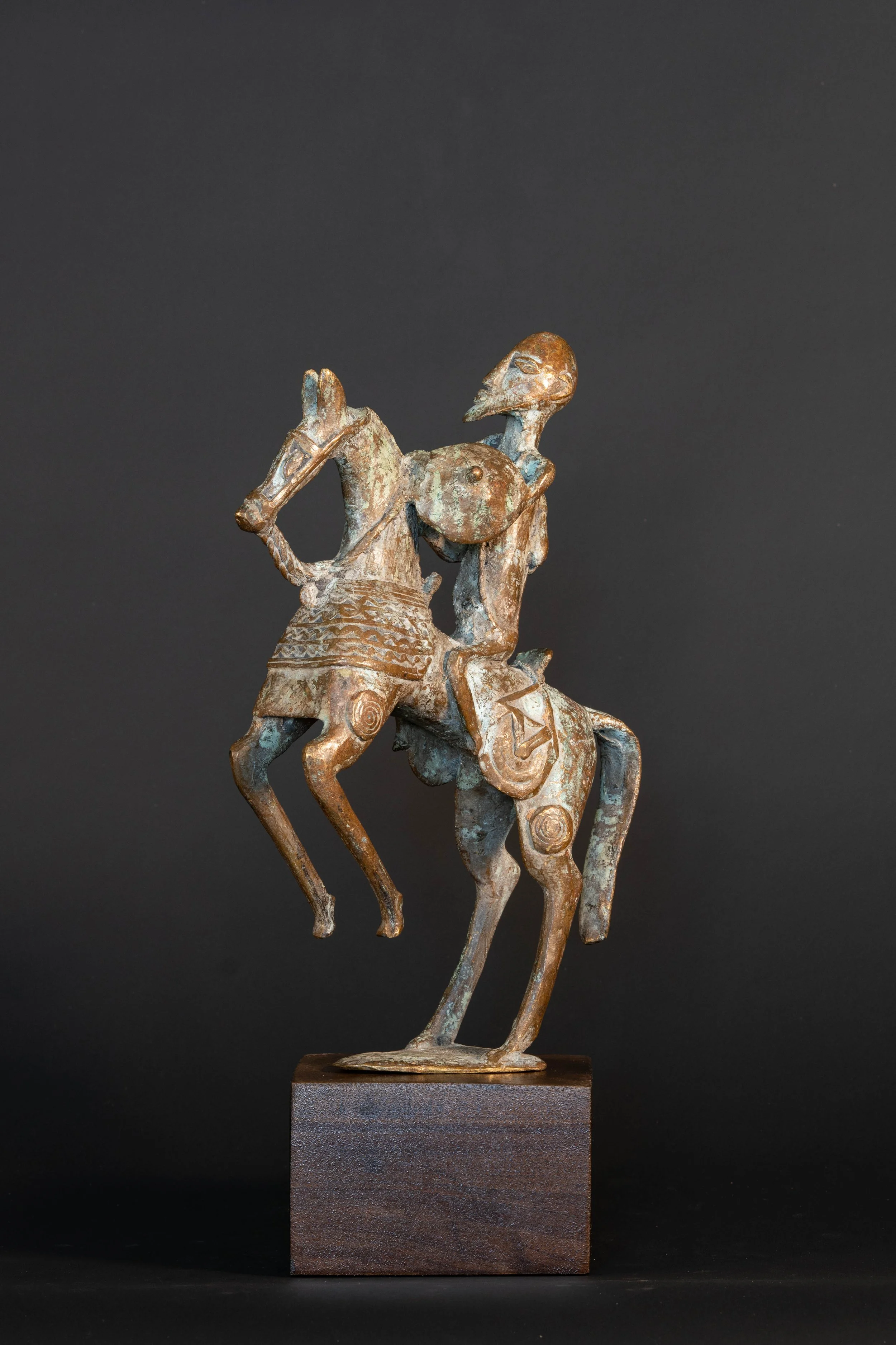 Dogon Equestrian Warrior Figure, Mali