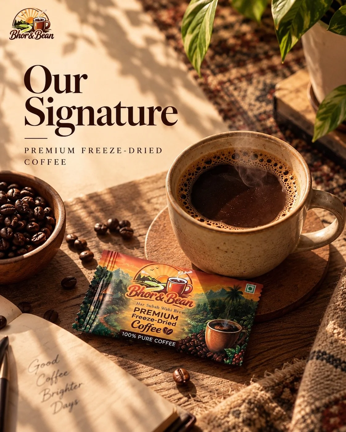 Great coffee isn&rsquo;t just made. It&rsquo;s crafted. ☕

From carefully brewed coffee to delicate freeze-drying, every step matters.

A process designed to preserve the rich aroma, authentic flavour, and character of coffee.

Because the little det