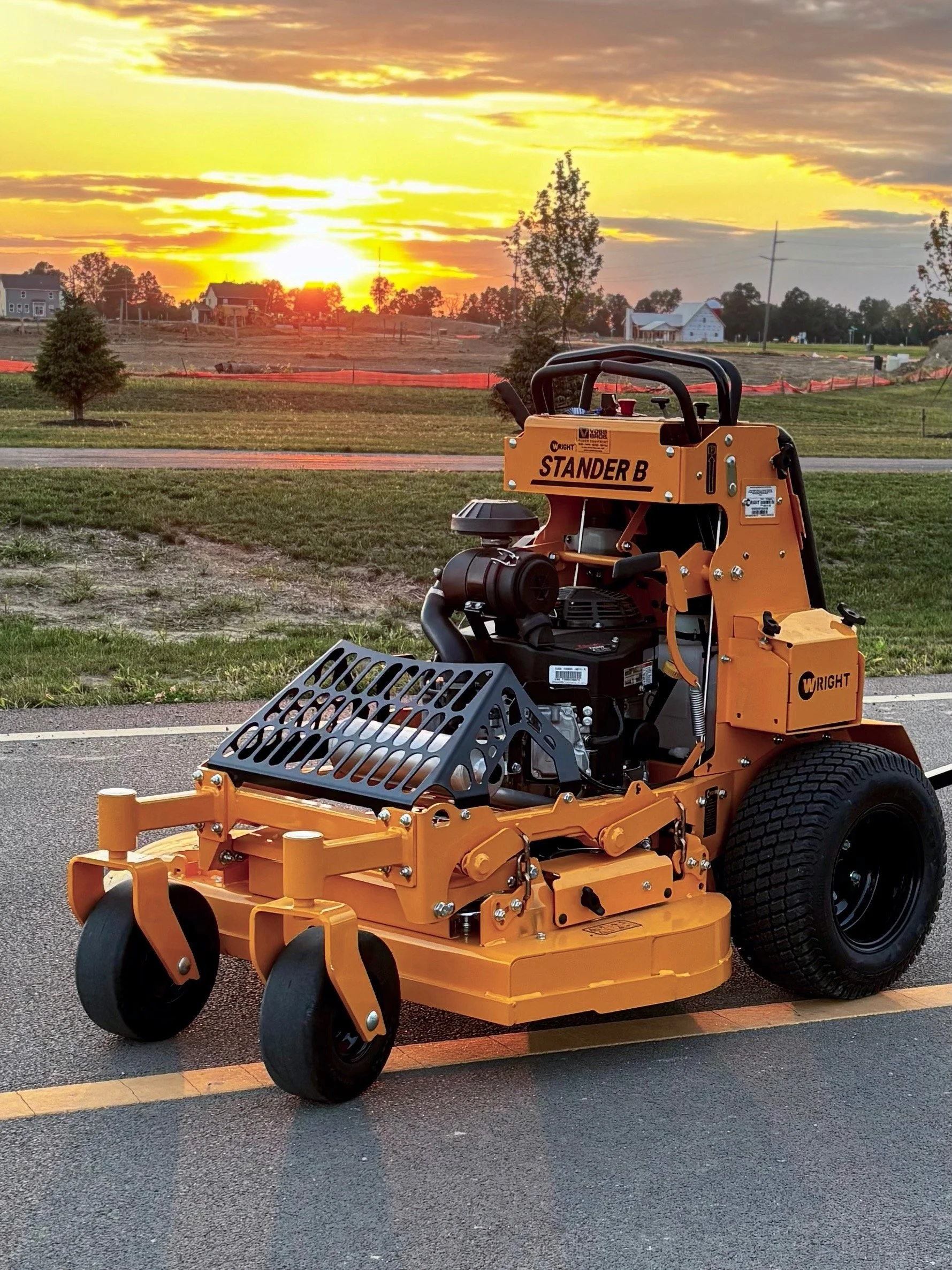 The mower we use to cut your lawn