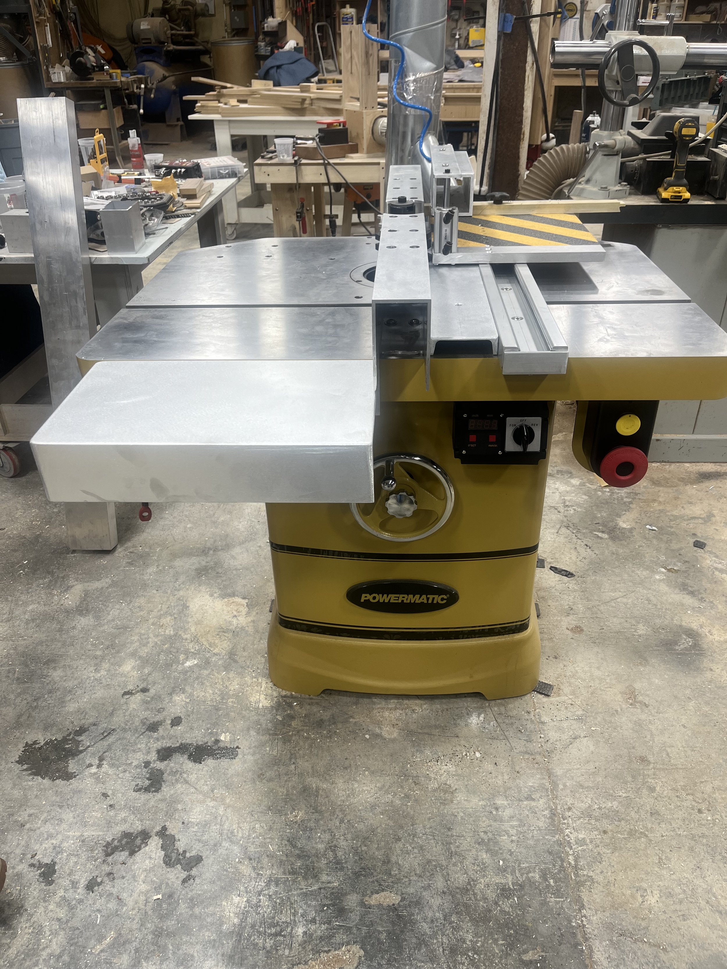 PM2700 with UNO2 Full machine KIT installed on Brand new Powermatic 5hp 220 single phase PM