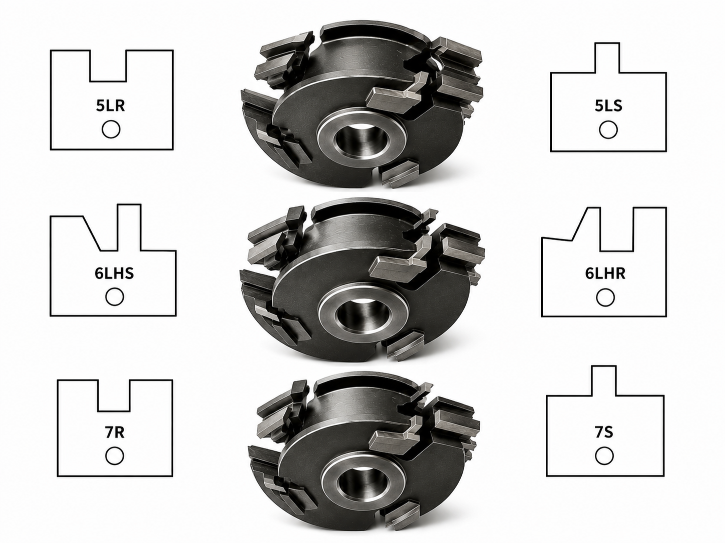 4 1/2" Insert Uno2 Cutter Heads