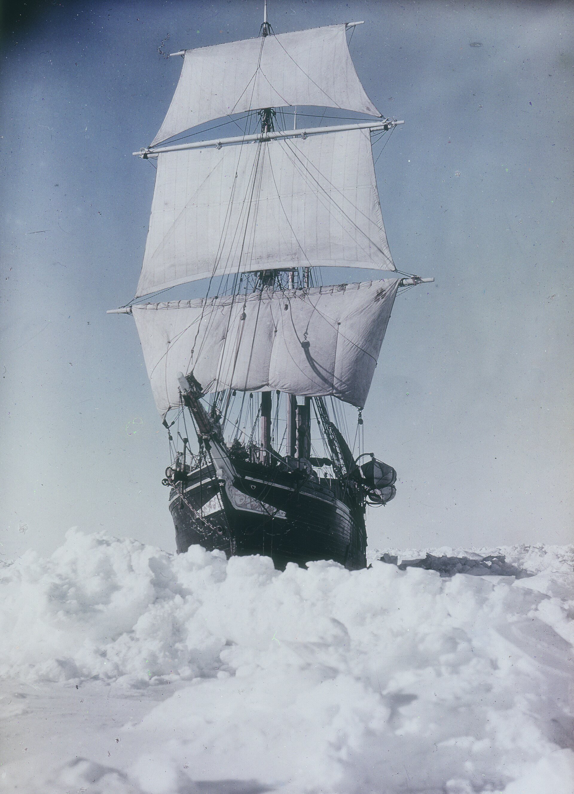 The Endurance under full sail