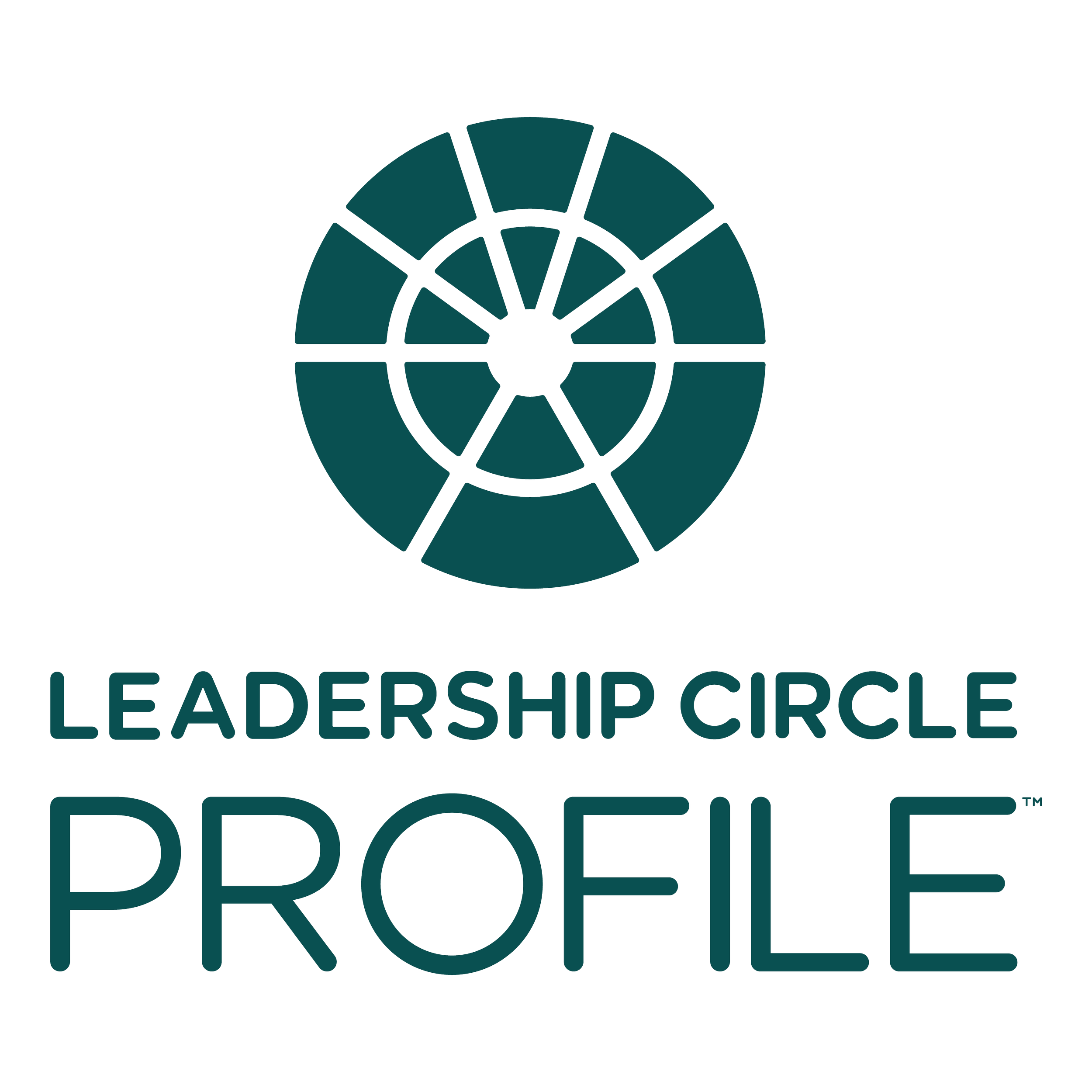 The Leadership Circle logo with text and a circular emblem.