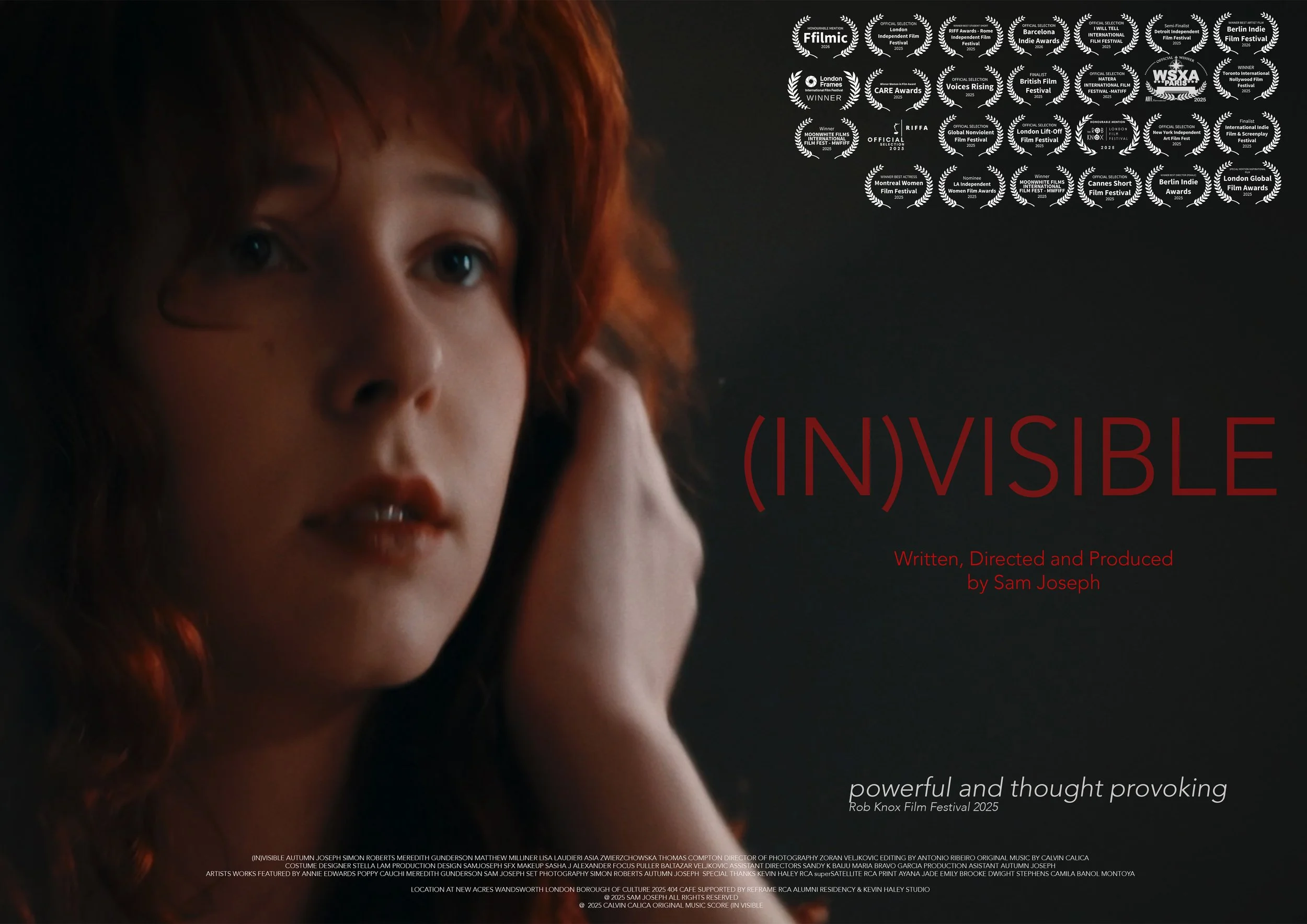 (IN)VISIBLE AWARDED   Best First Time Filmmaker at BIA