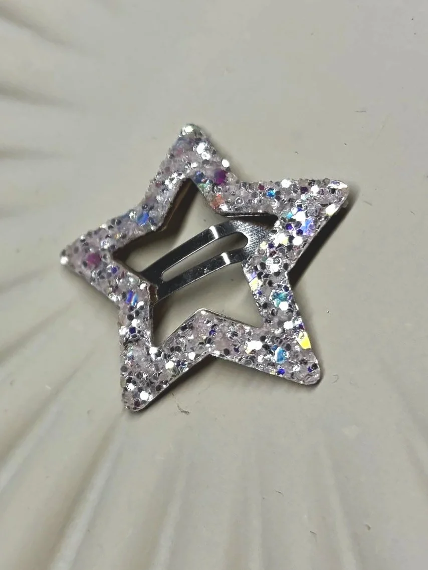 Sølv glimmer stjerne