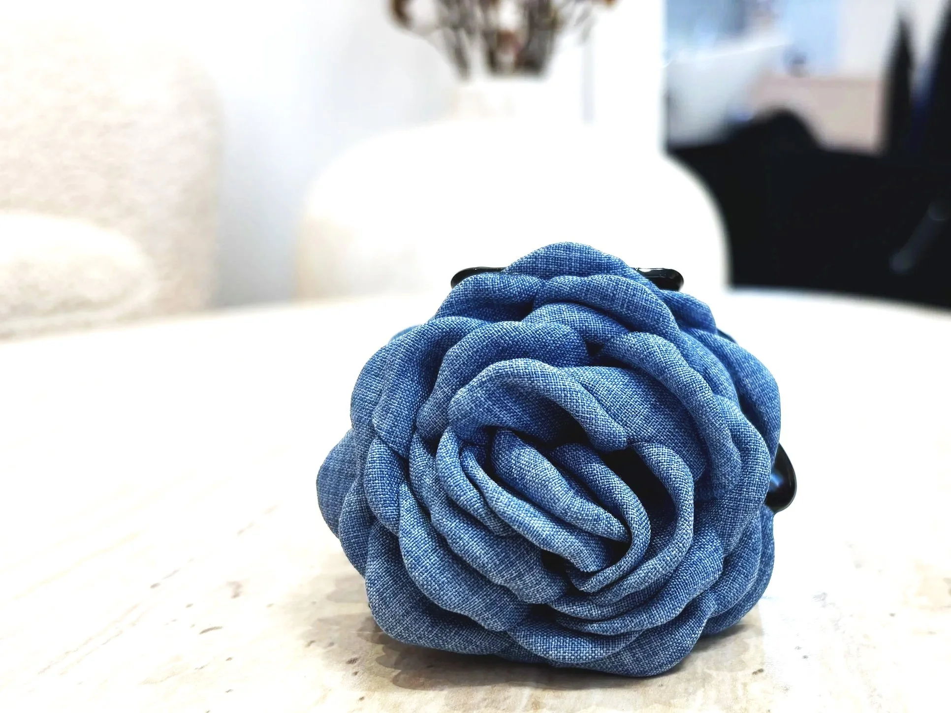 Blomsterklemme (Blå denim)