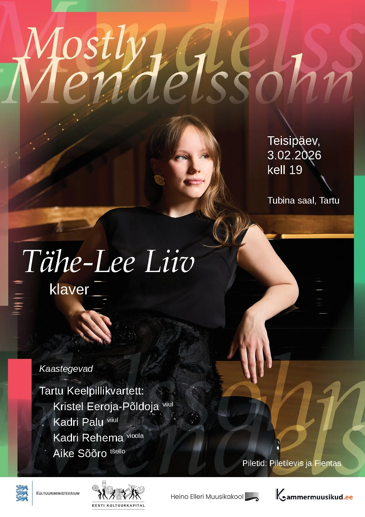 Mostly Mendelssohn. Tähe-Lee ja Tartu Keelpillikvartett