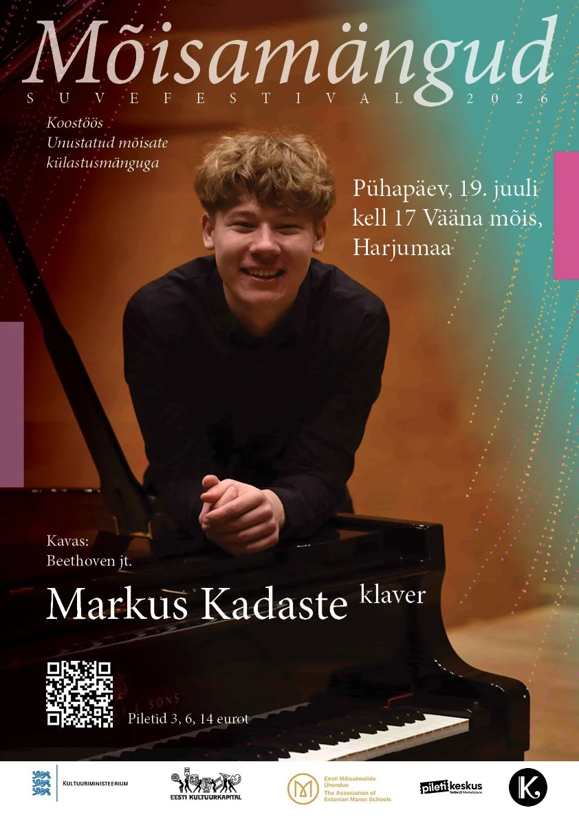 Suvefestival Mõisamängud 2026. Markus Kadaste (klaver)