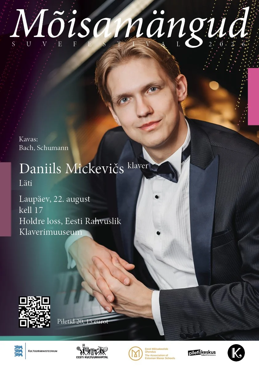 Suvefestival Mõisamängud 2026. Daniils Mickevičs (klaver, Läti)