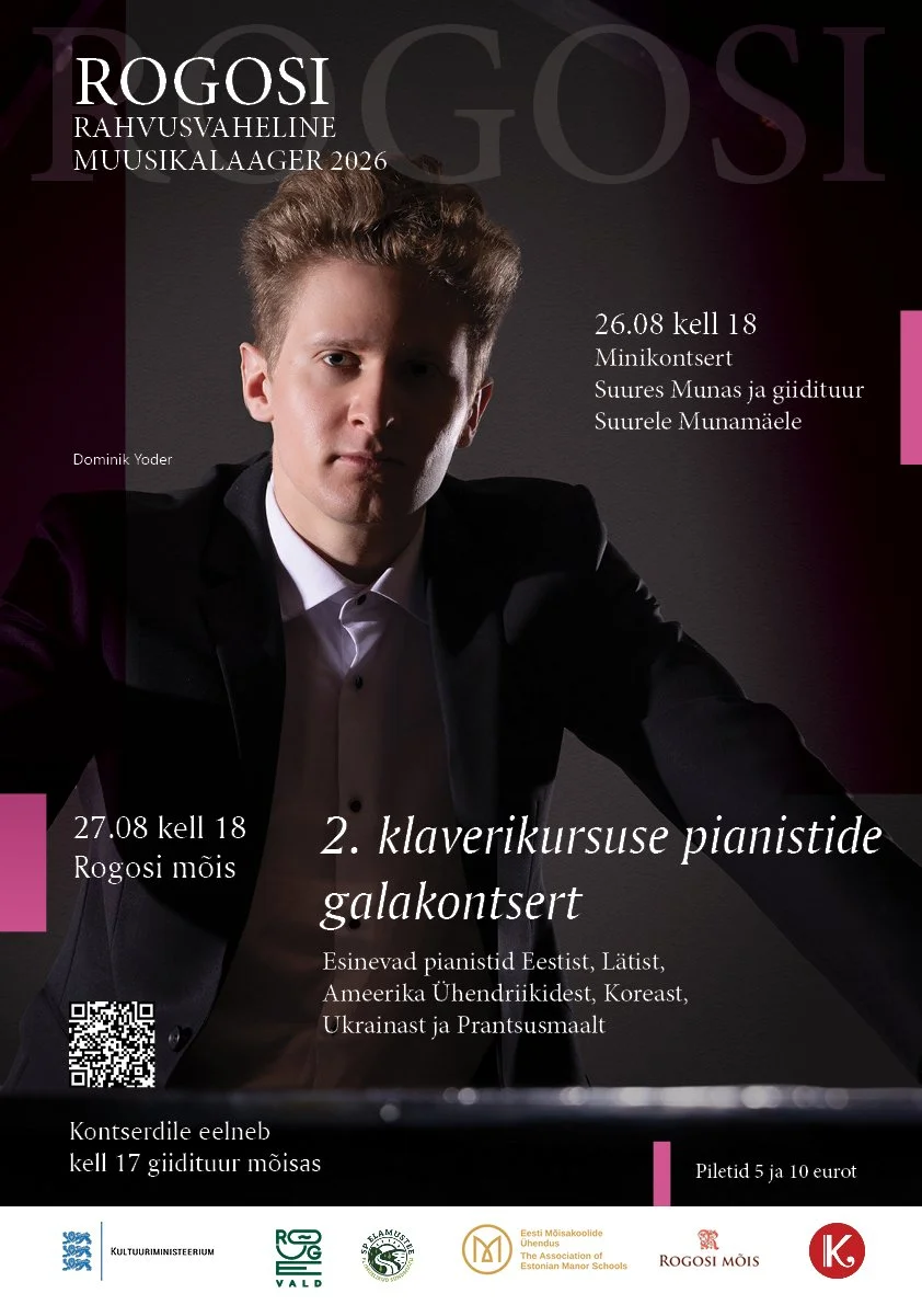 Rogosi rahvusvahelise muusikalaagri II Klaverikursuse “Pianistide gala”