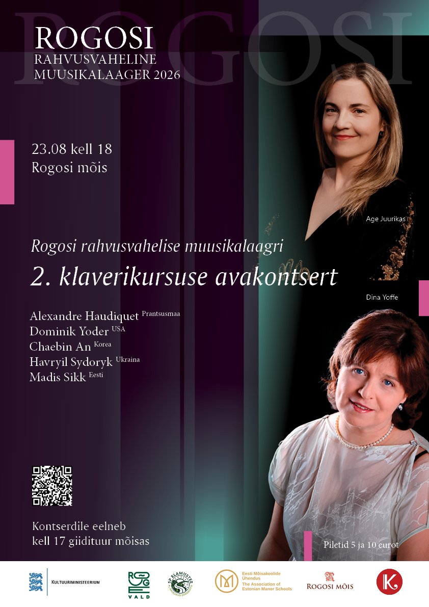 Rogosi rahvusvahelise muusikalaagri II Klaverikursuse avakontsert