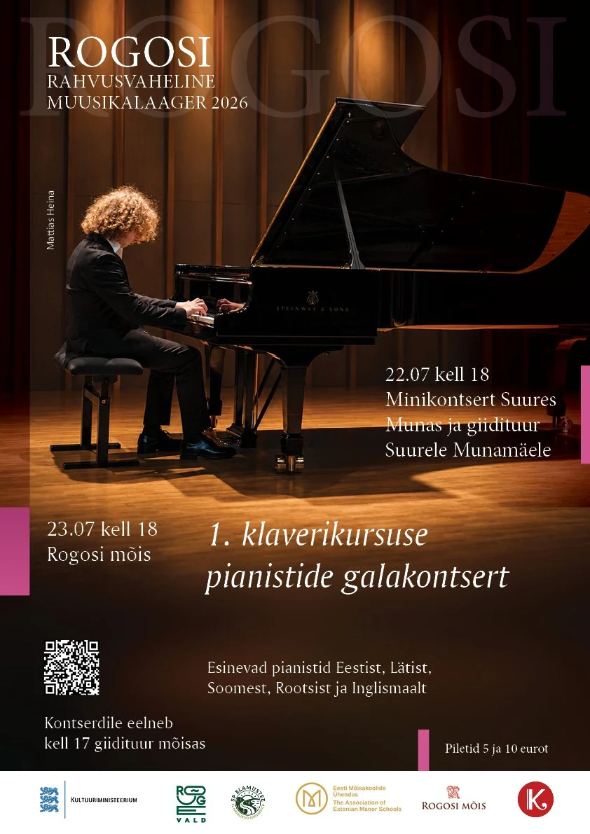 Rogosi rahvusvahelise muusikalaagri I Klaverikursuse “Pianistide gala”